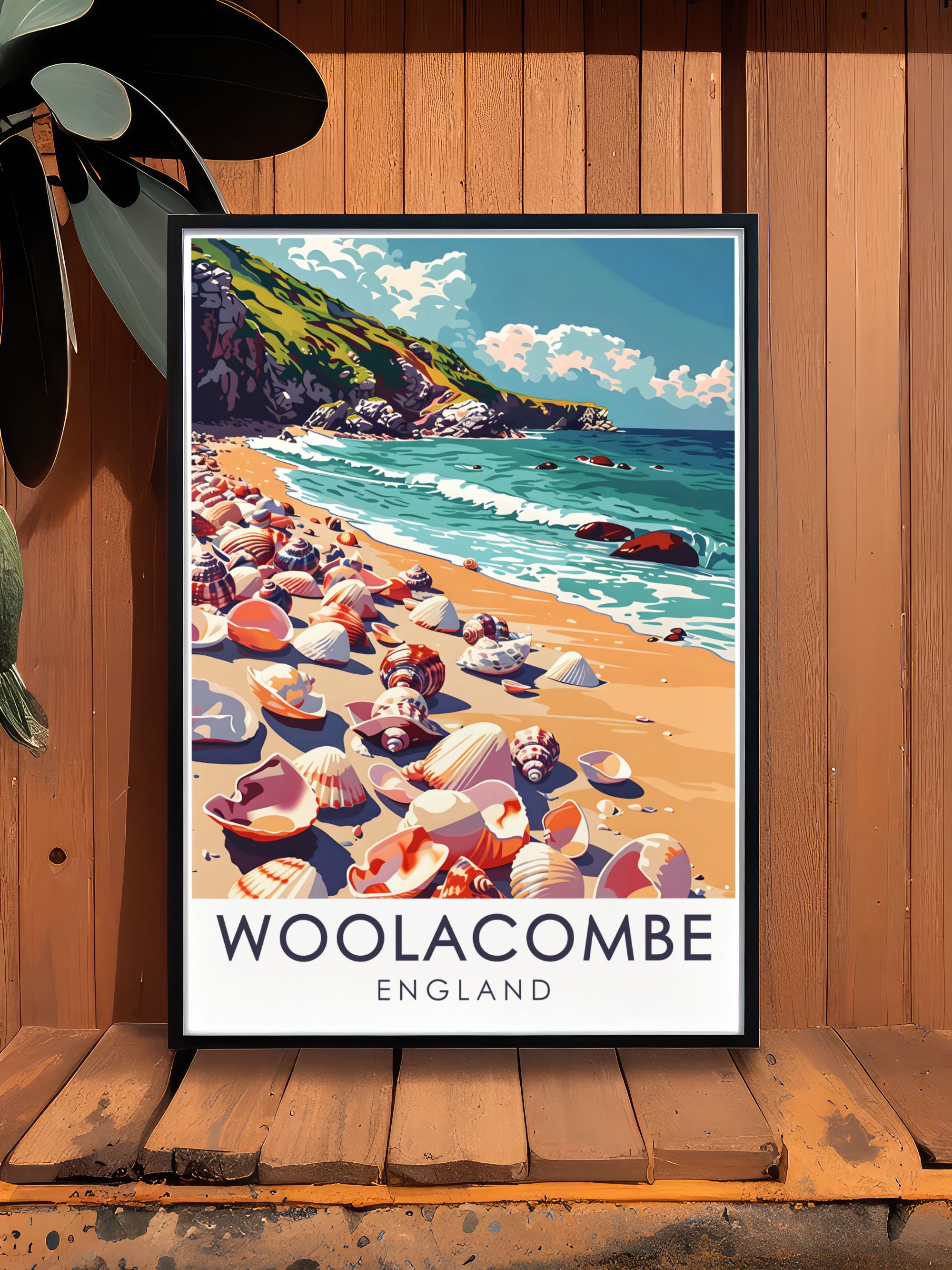 Woolacombe Travel Prints - Barricane Beach Ideal Home Decor - England Living Room Decor-4