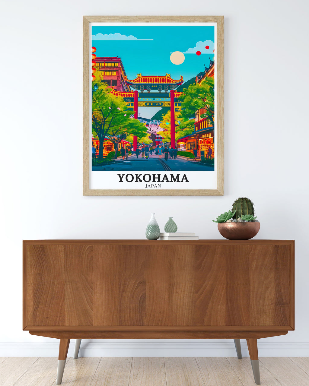 Yokohama Travel Print - Chinatown Wall Decor - Yamashitacho Home Decor - Yokohama Wall Print-4