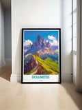 Dolomites Modern Wall Decor Seceda Home Decor Italy Fine Art Prints-0