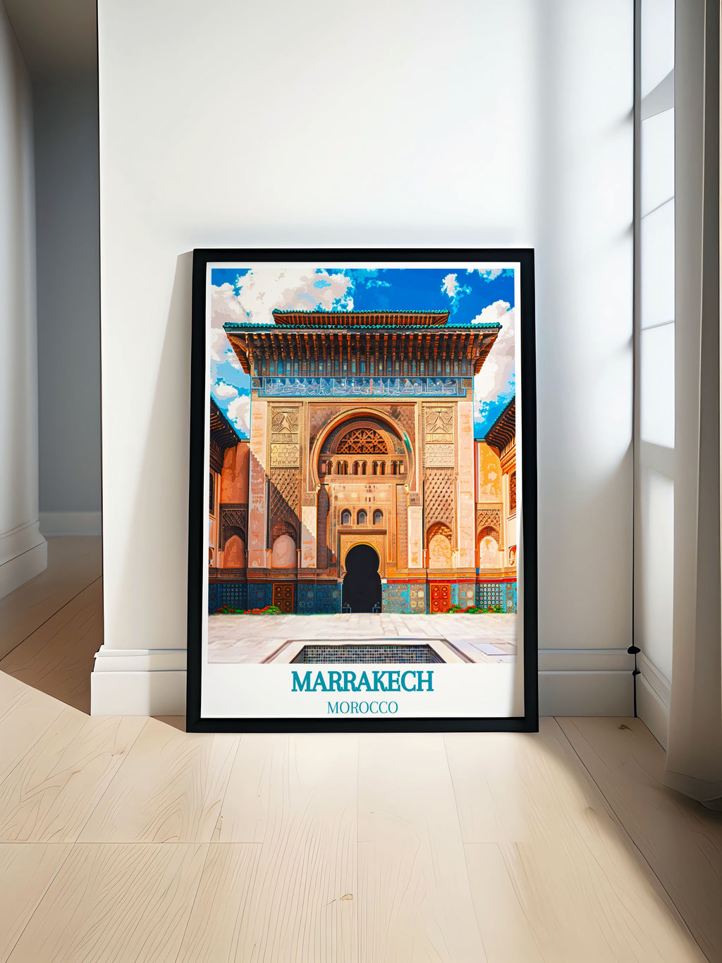 Marrakech Travel Posters - Morocco Beach Home Decor  - Moroccan Wall Decor-0