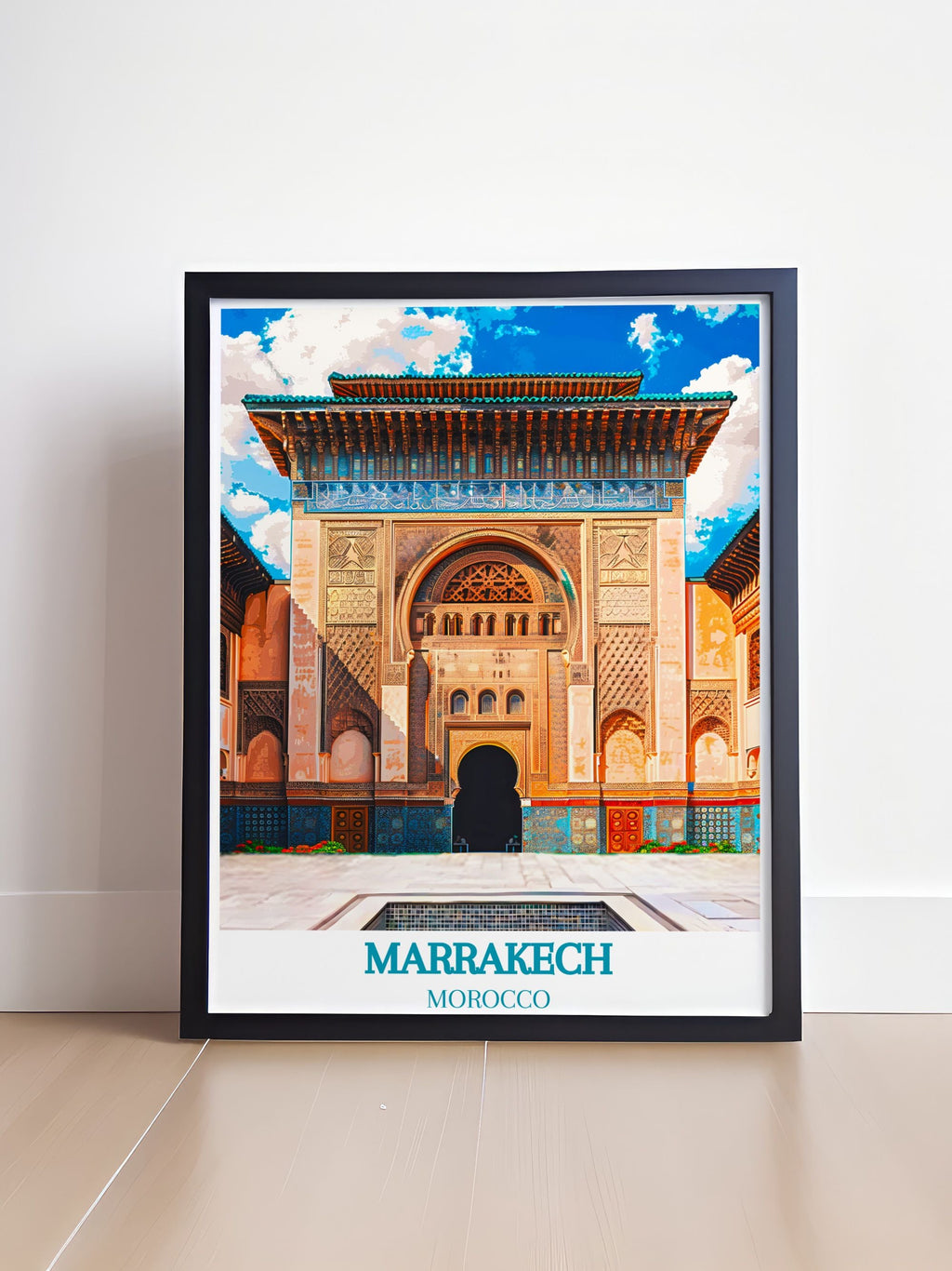 Marrakech Travel Posters - Morocco Beach Home Decor  - Moroccan Wall Decor-1