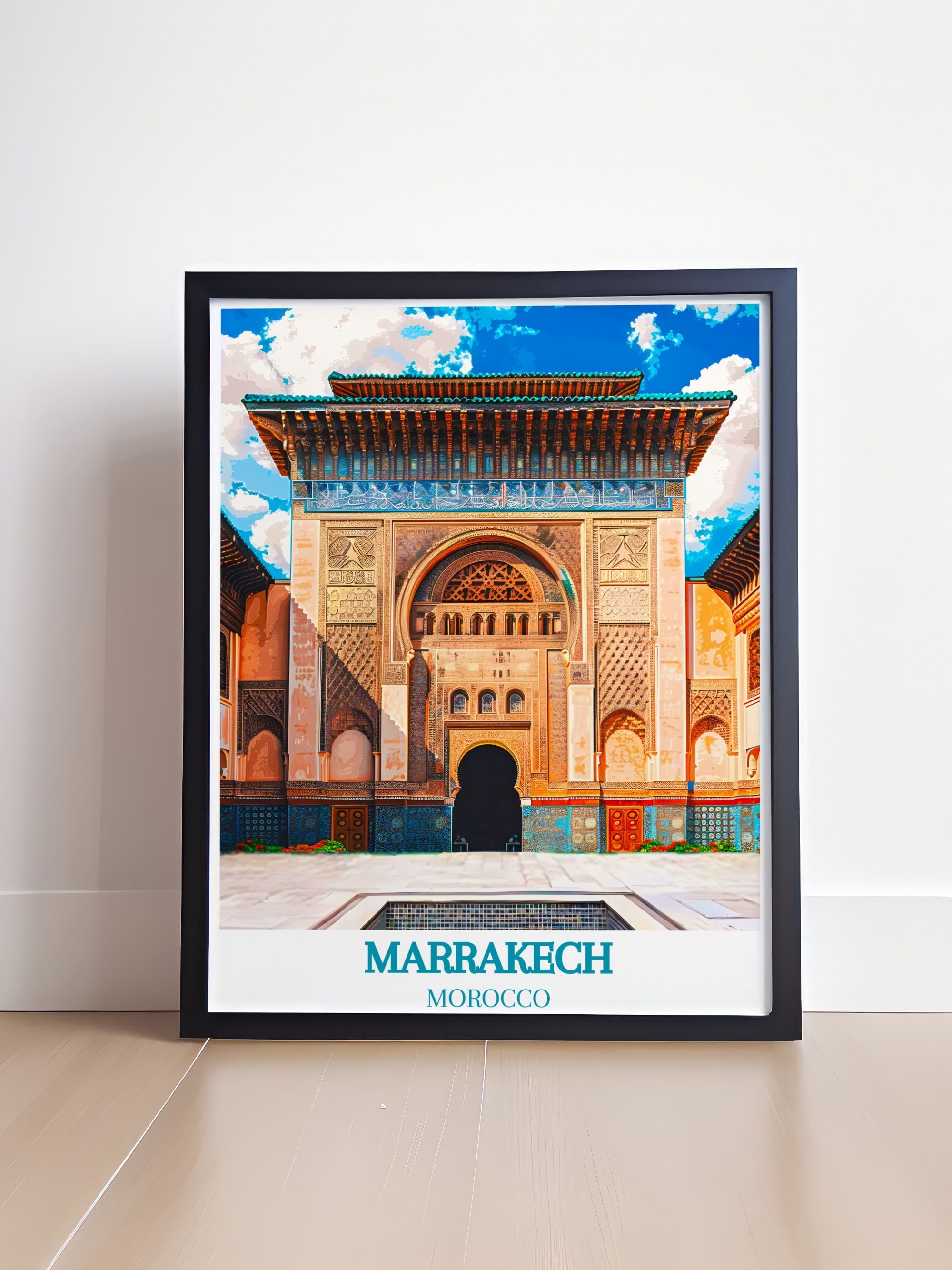 Marrakech Travel Posters - Morocco Beach Home Decor  - Moroccan Wall Decor-1