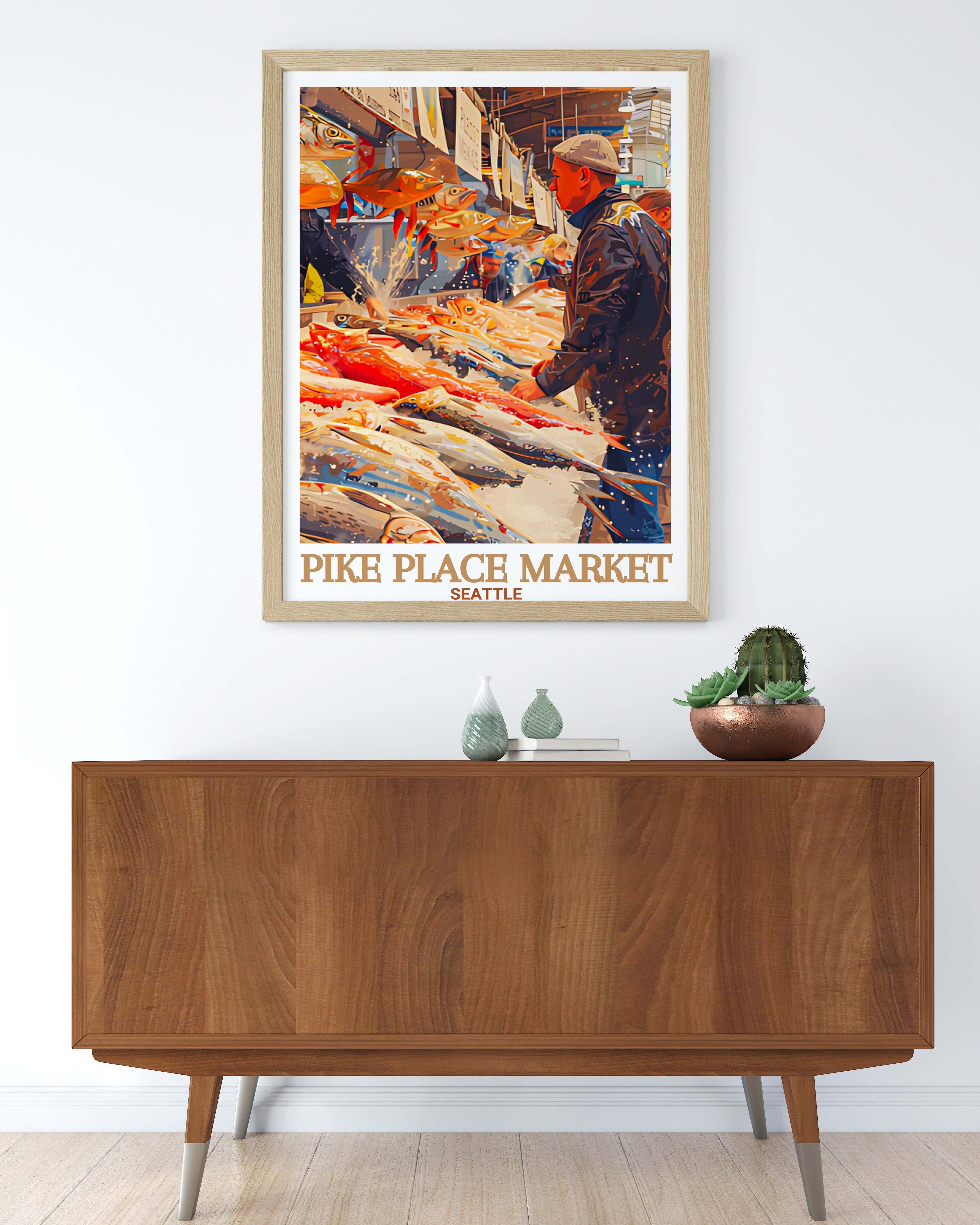 Pike Place Market  Posters - Pike Place Fish Market  Home Decor - Seattle  Decor-2