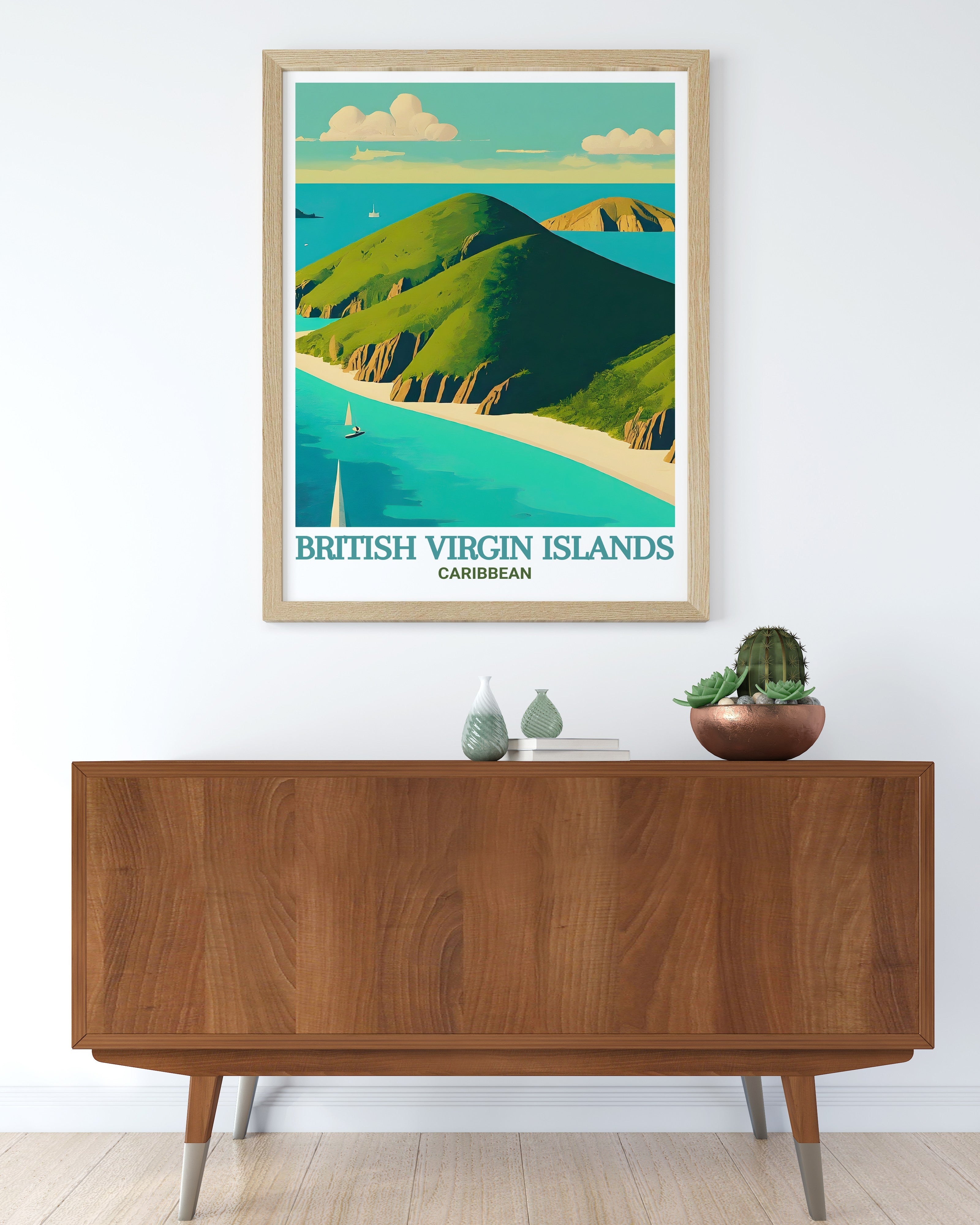 British Virgin Islands  Art - Norman Island  Home Decor - Caribbean  Living Room Decor-3