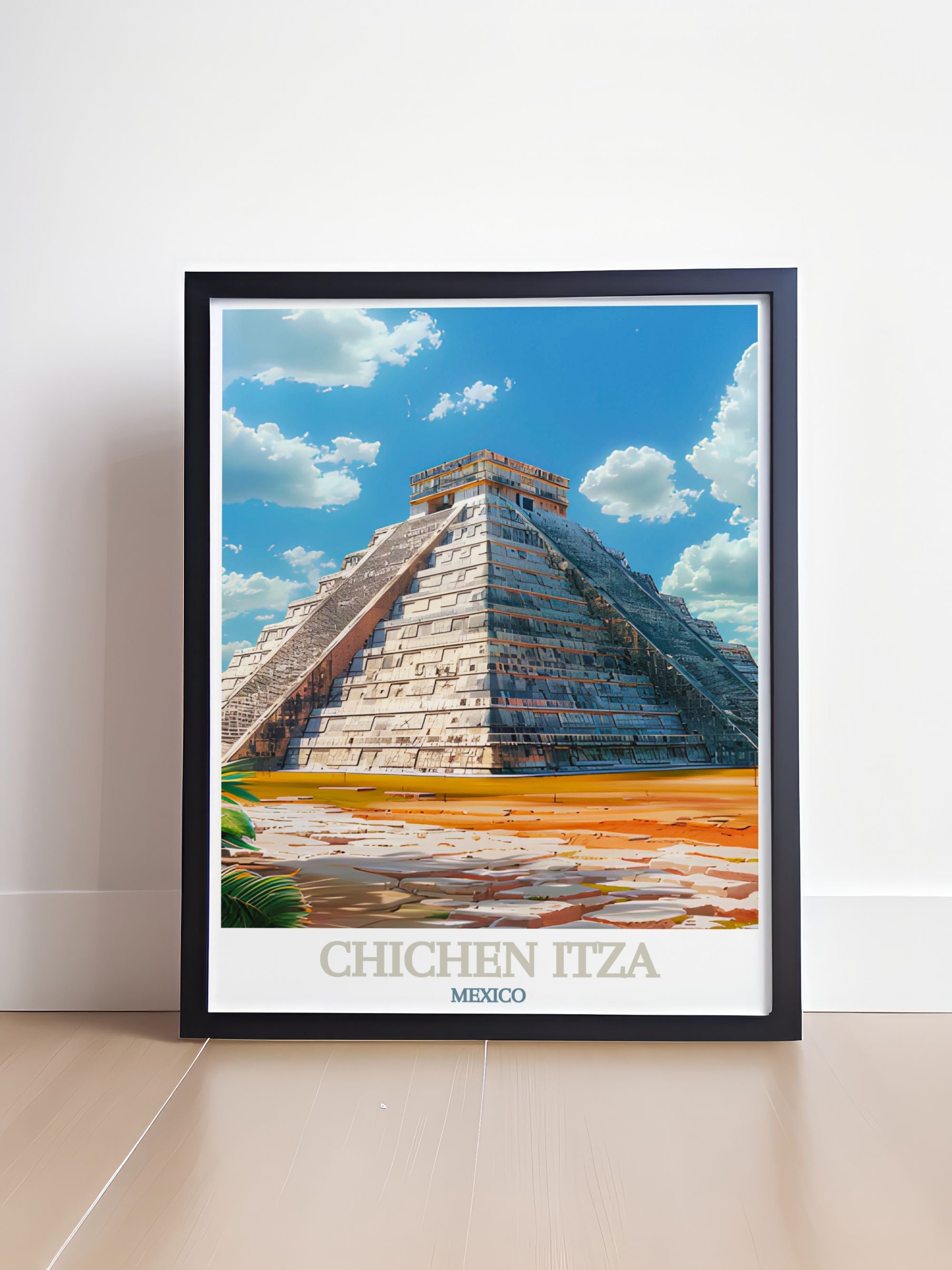 Chichen Itza  Art Prints - El Castillo Home Decor - Mexico Wall Decor-2