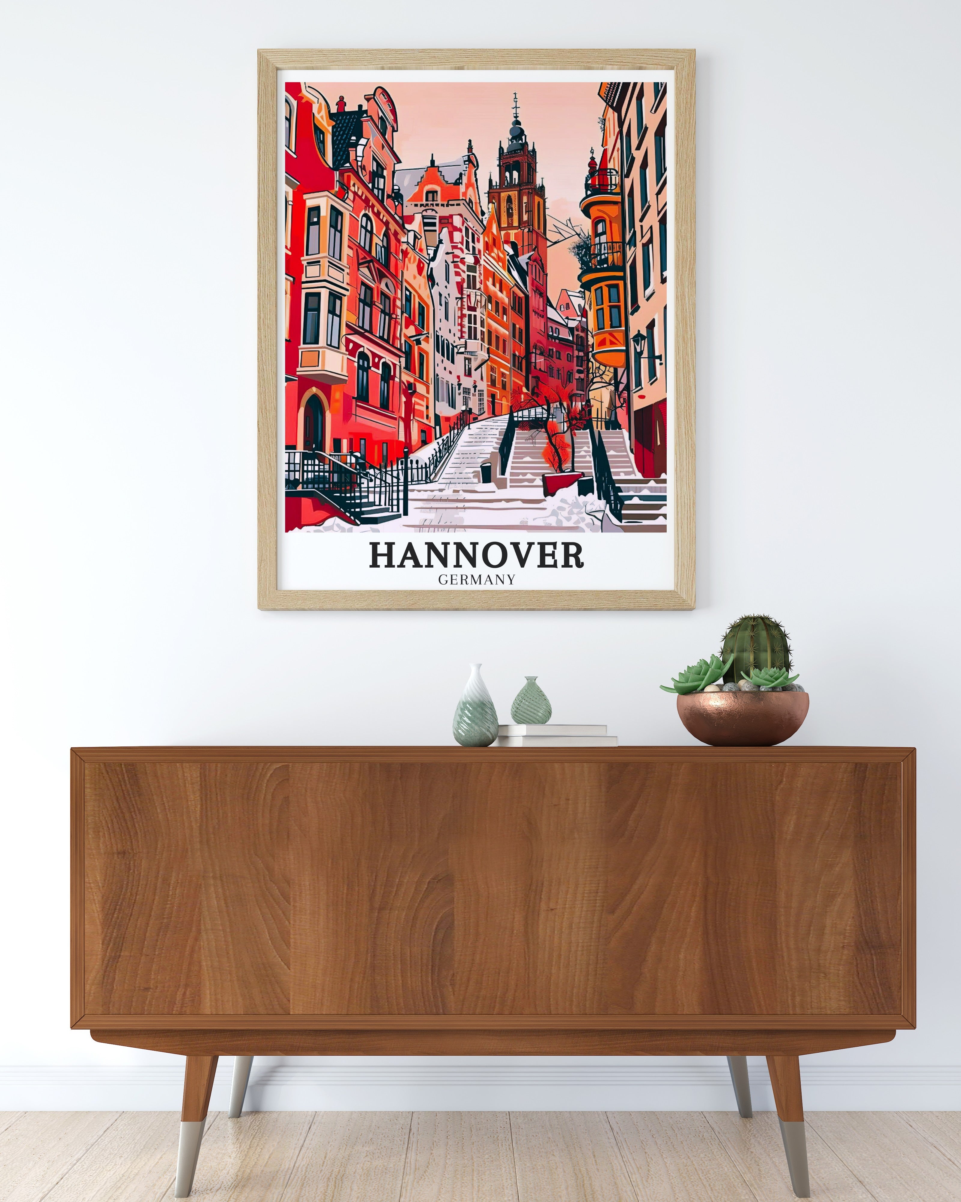 Hannover Print - Old Town Wall Decor - Schmiedestraße Home Decor - Schmiedestraße Wall Print-2