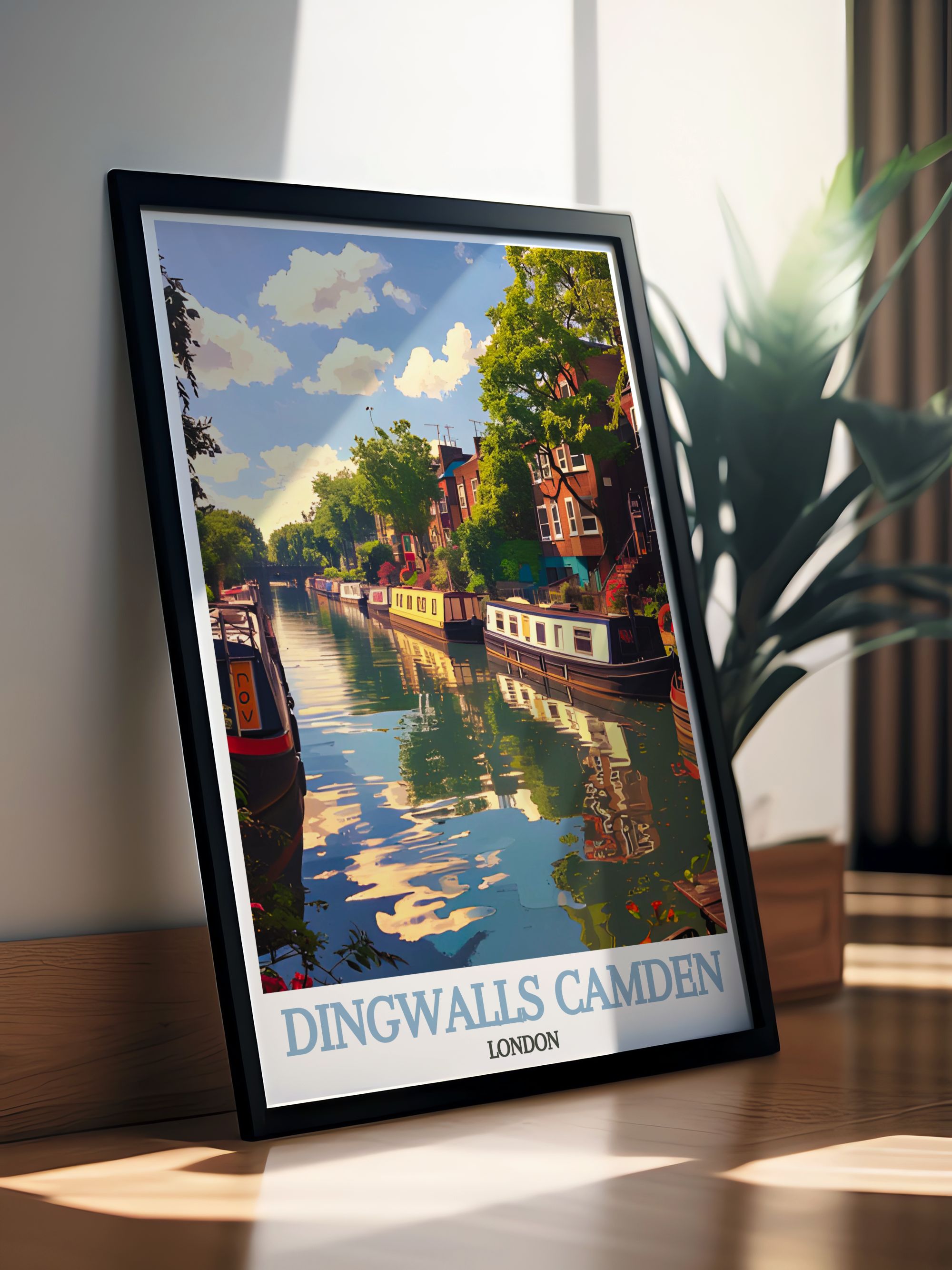 Dingwalls Camden Wall Decor  - Regent's Canal Vintage Posters  -  London Home Decor-4