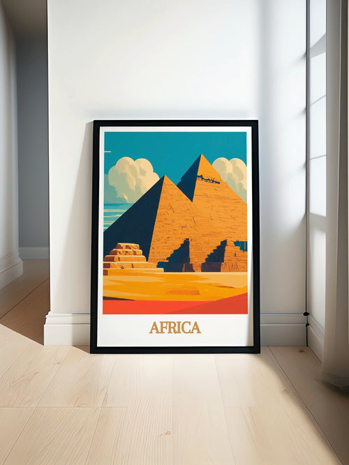 Africa  Artwork - Pyramids of Giza  Living Room Decor - Africa Ideal Home Decor-0