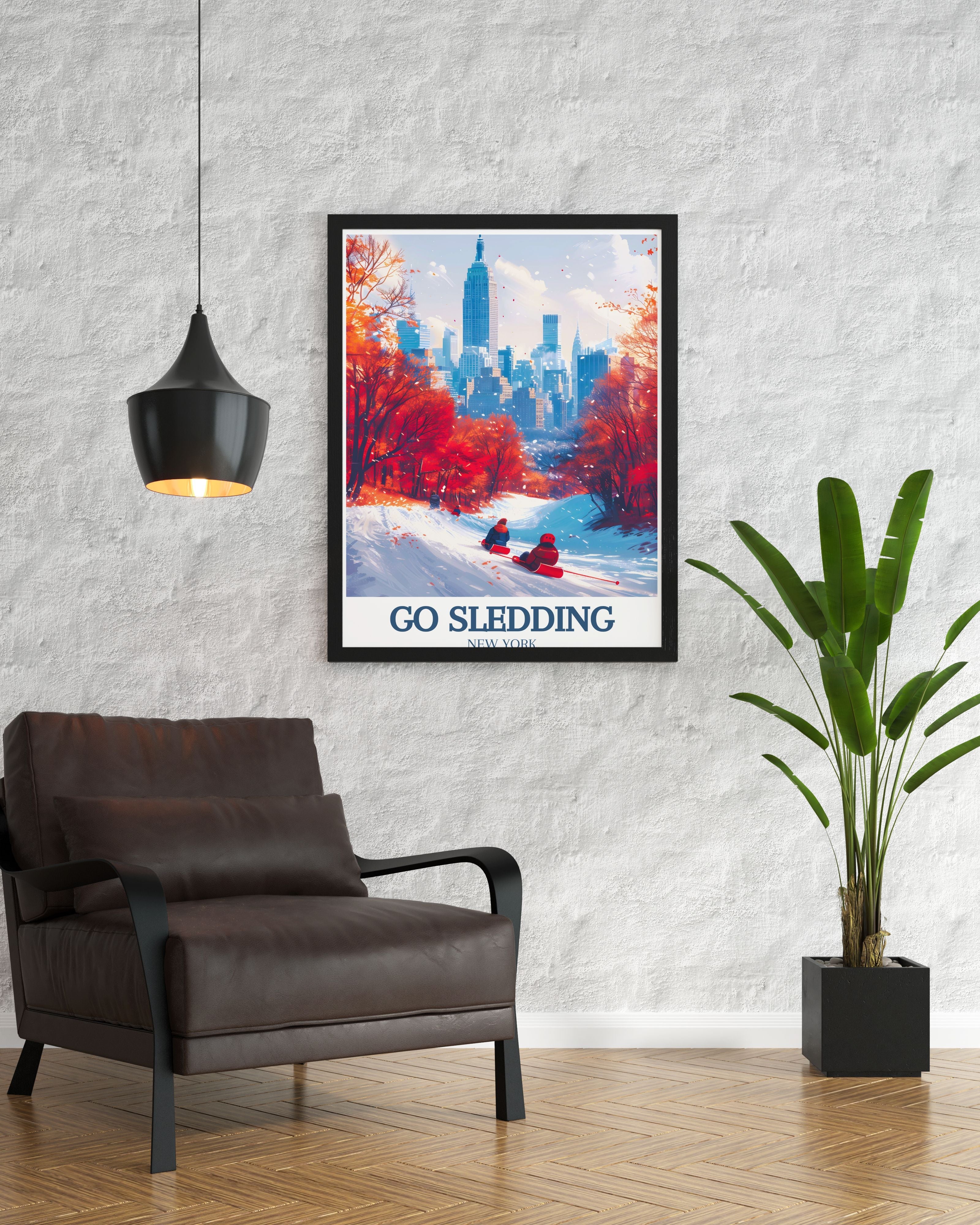 Go Sledding Vintage Posters - Central Park Home Decor - New York Wall Decor-4