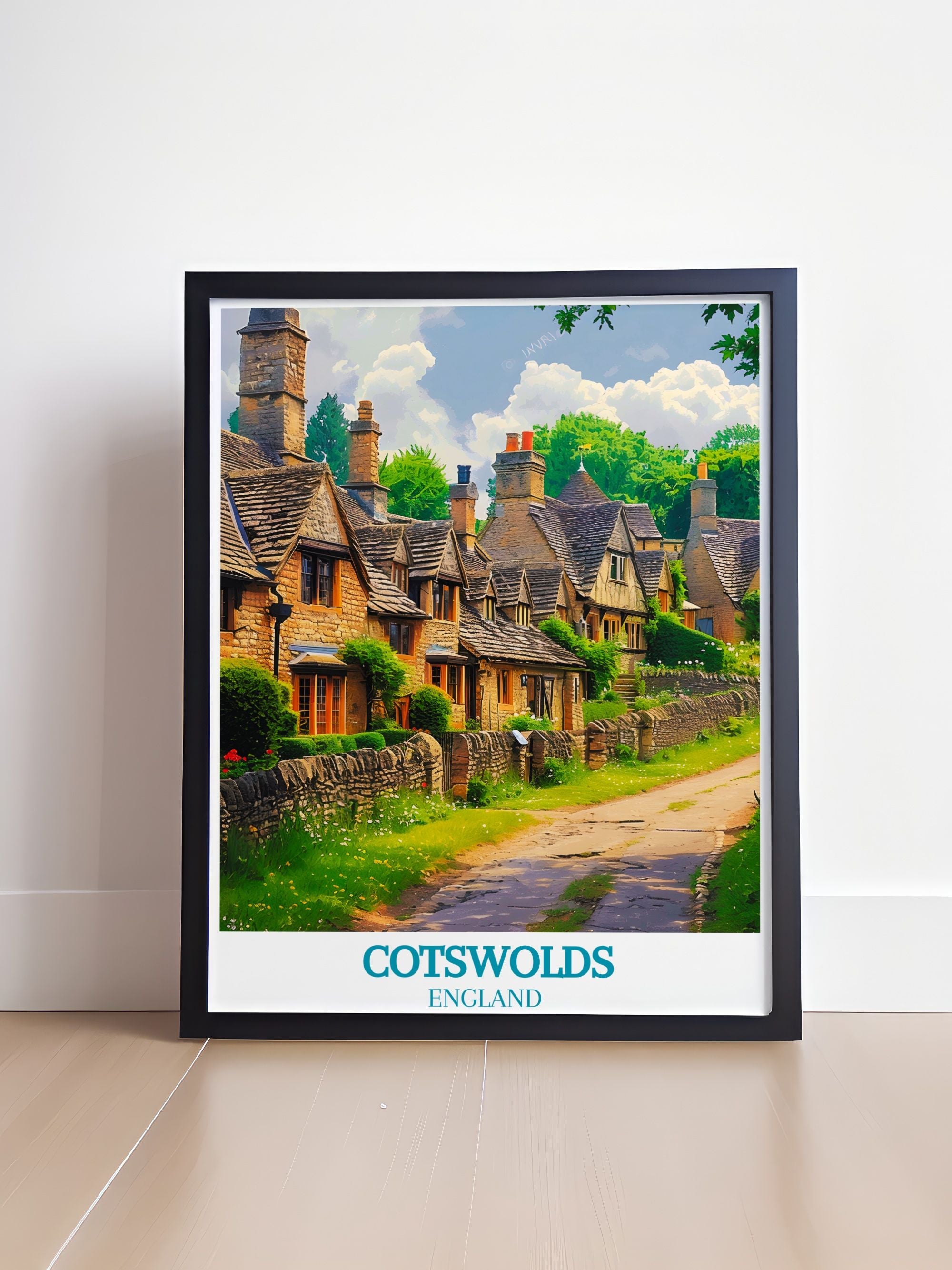 Cotswolds  Art Prints - Bibury Home Decor - English Village Wall Decor-1