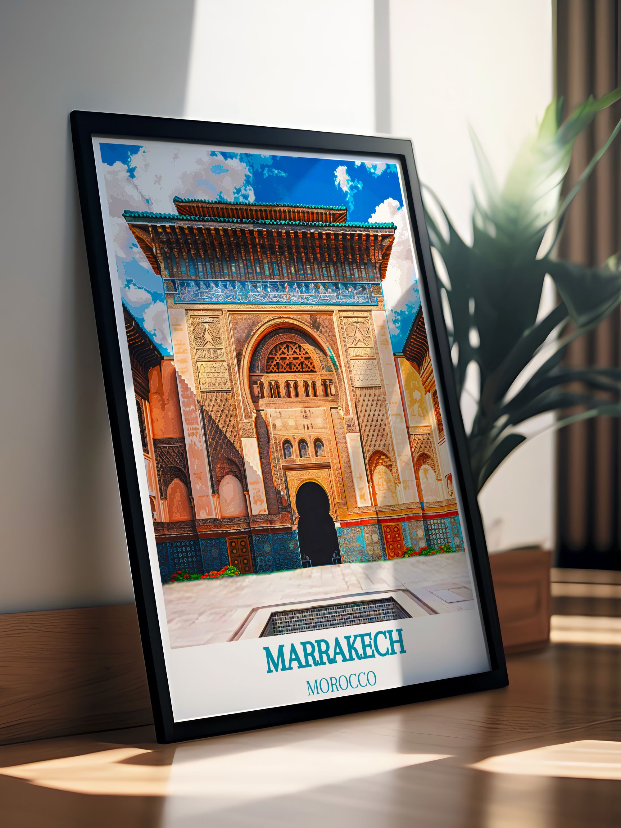 Marrakech Travel Posters - Morocco Beach Home Decor  - Moroccan Wall Decor-4
