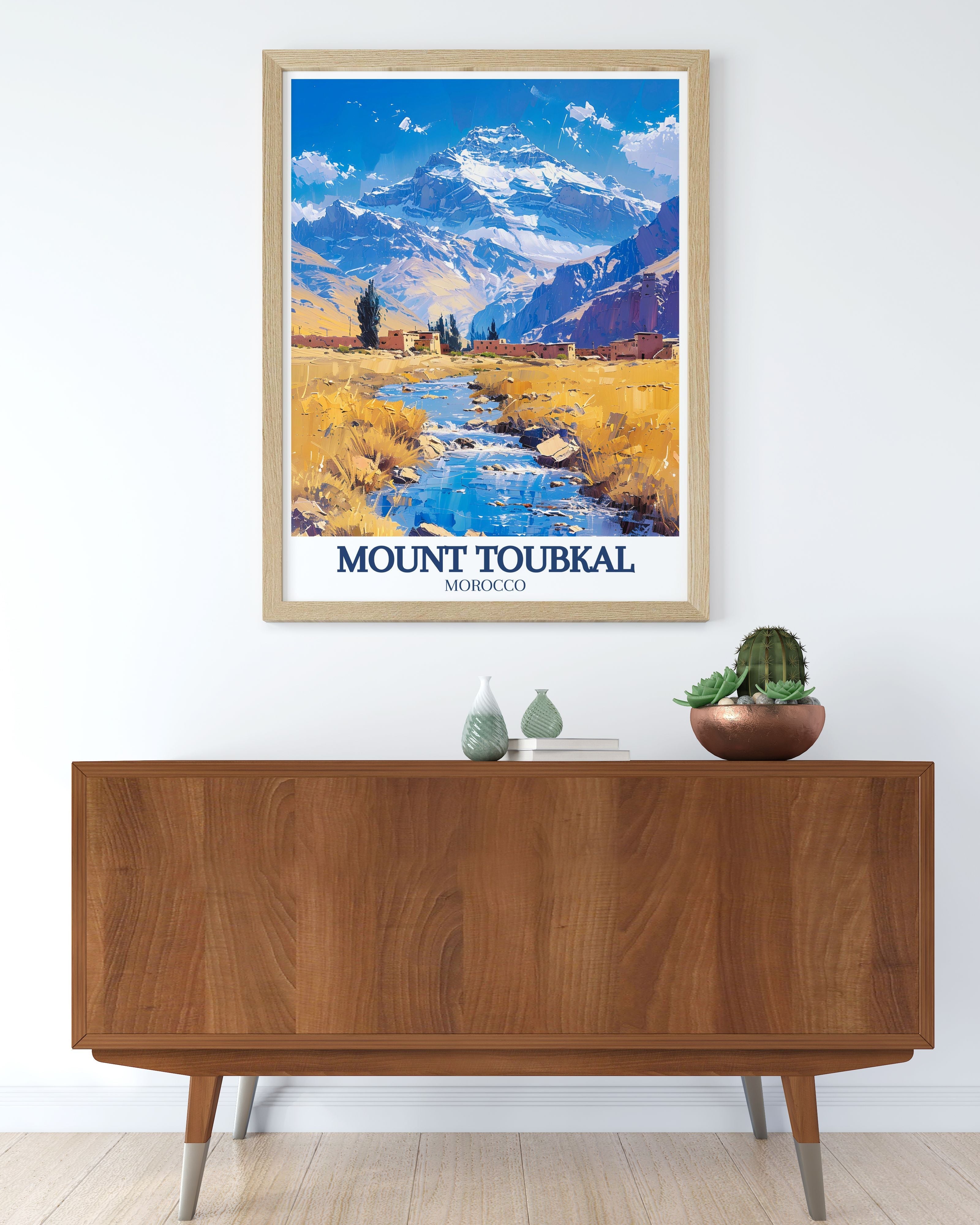 Mount Toubkal   - High Atlas Mountains  Home Decor  - Morocco  Living Room Decor-1