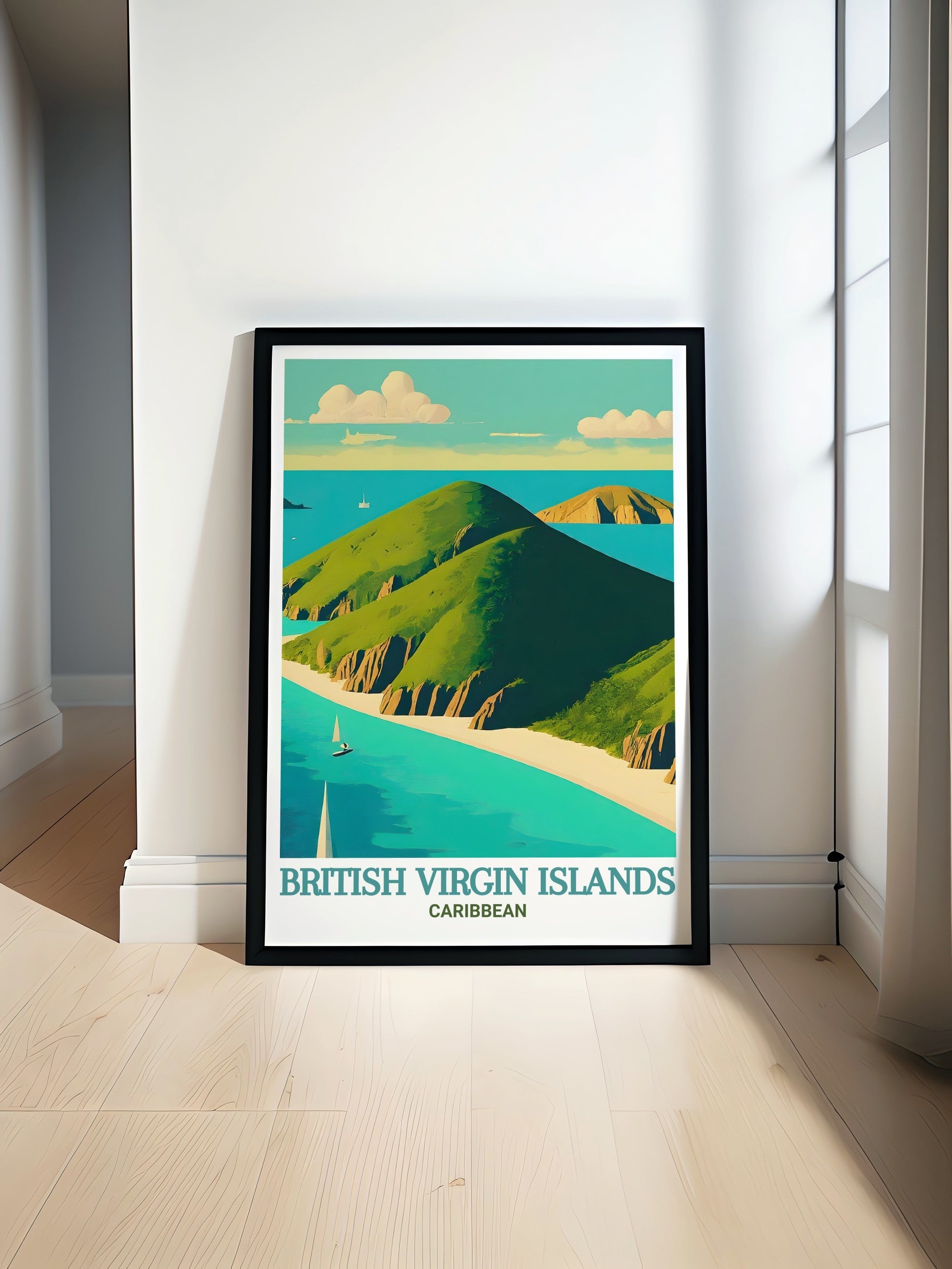 British Virgin Islands  Art - Norman Island  Home Decor - Caribbean  Living Room Decor-0