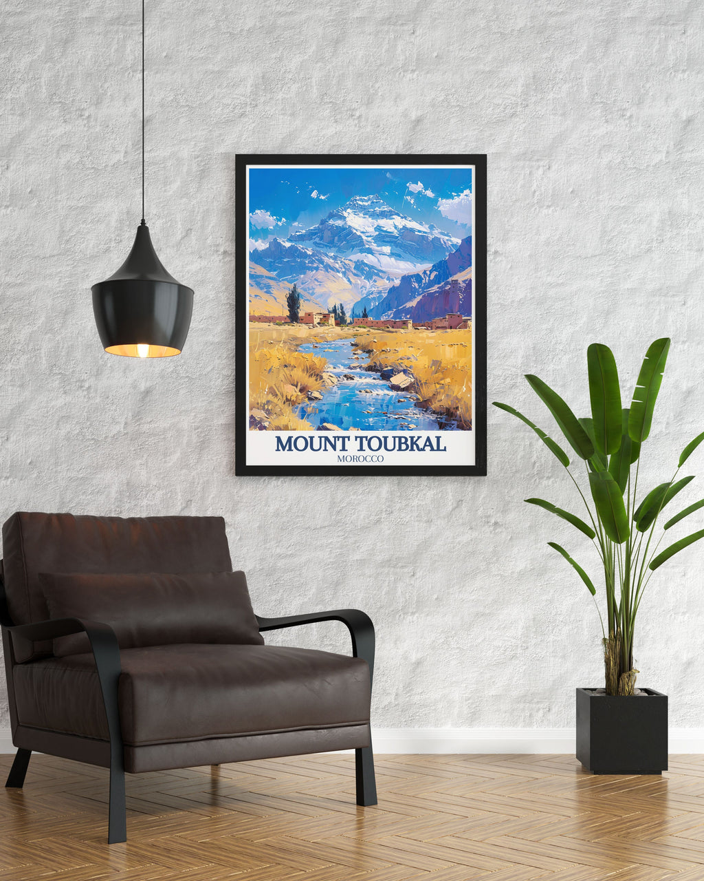 Mount Toubkal   - High Atlas Mountains  Home Decor  - Morocco  Living Room Decor-3