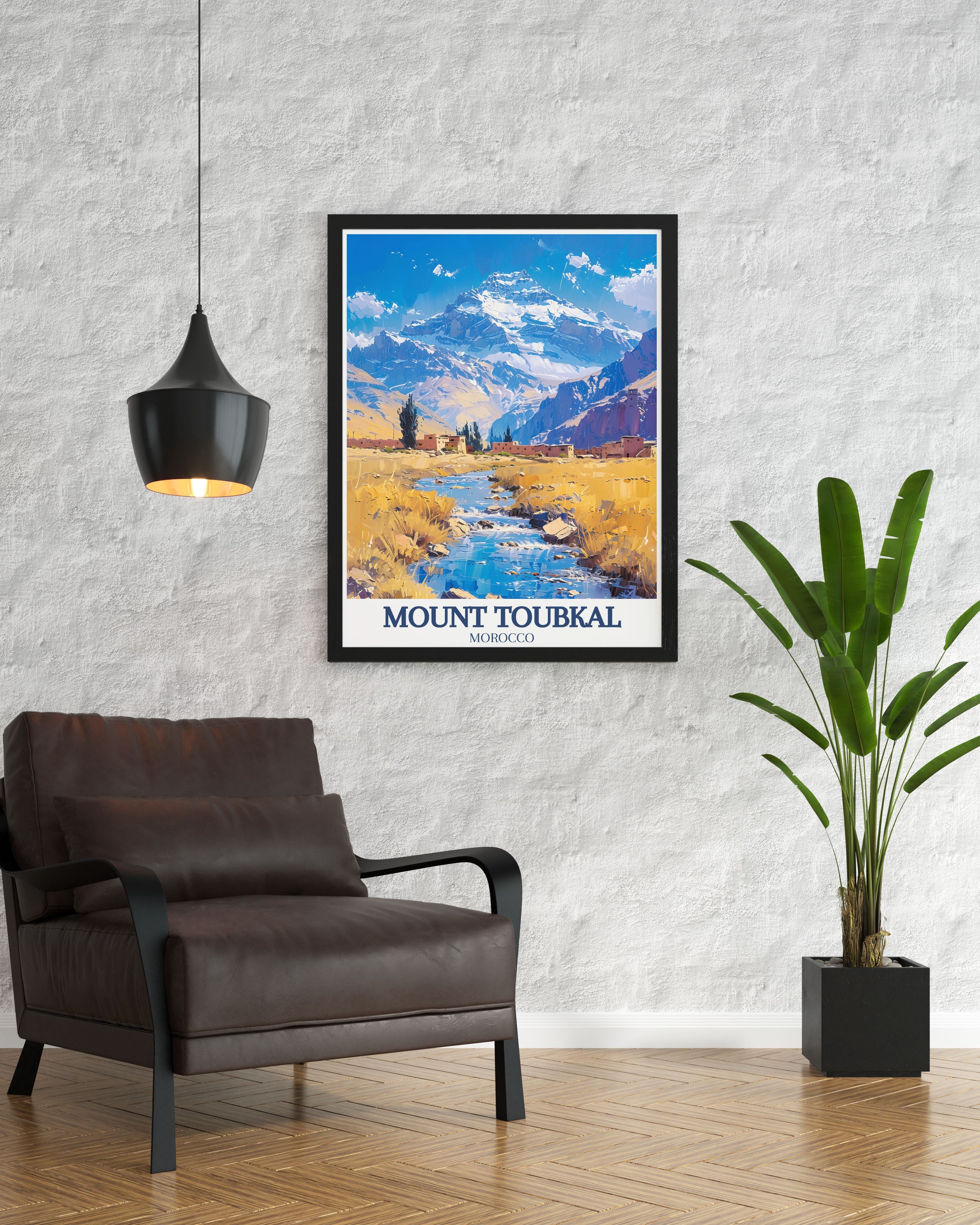 Mount Toubkal   - High Atlas Mountains  Home Decor  - Morocco  Living Room Decor-3