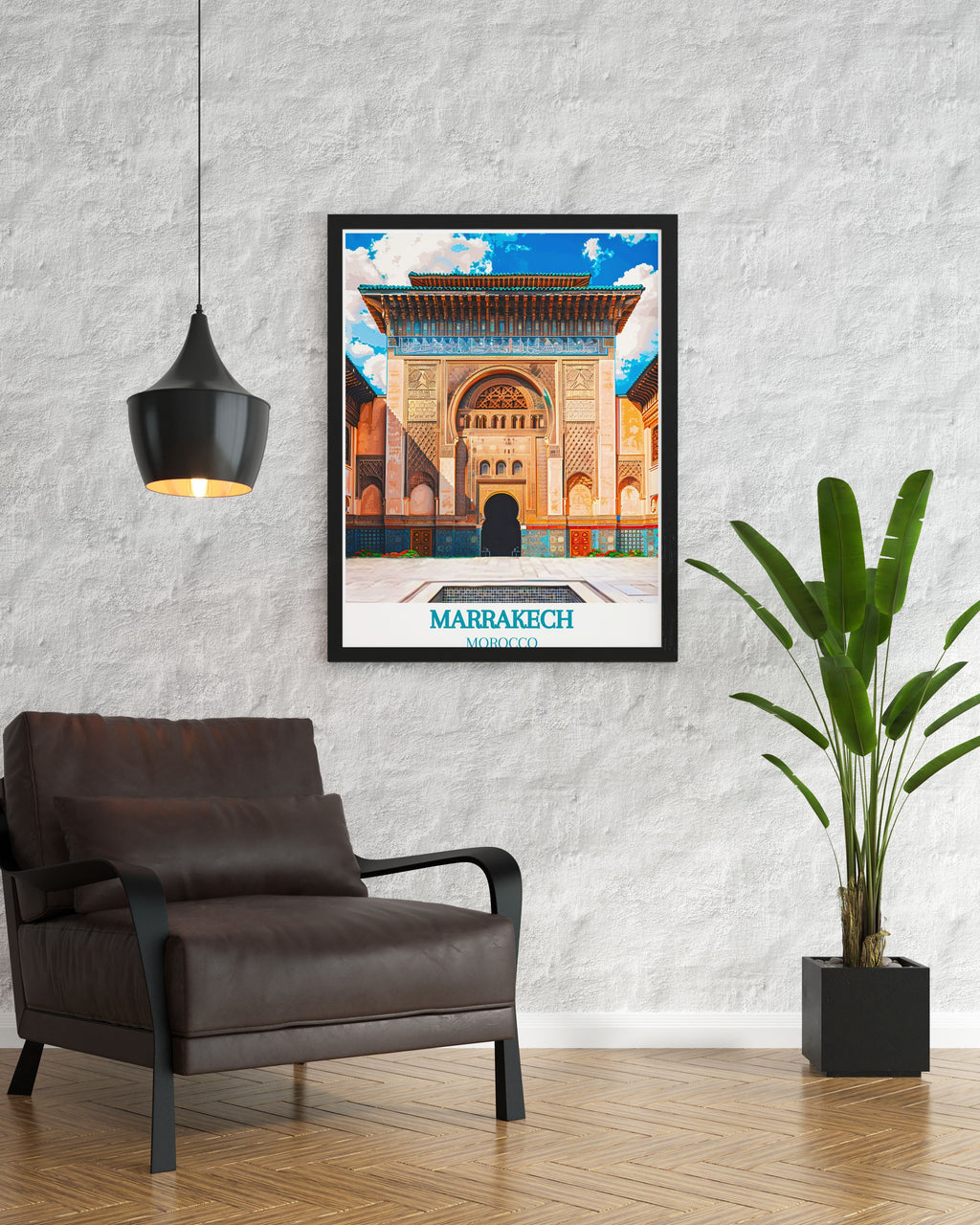 Marrakech Travel Posters - Morocco Beach Home Decor  - Moroccan Wall Decor-2