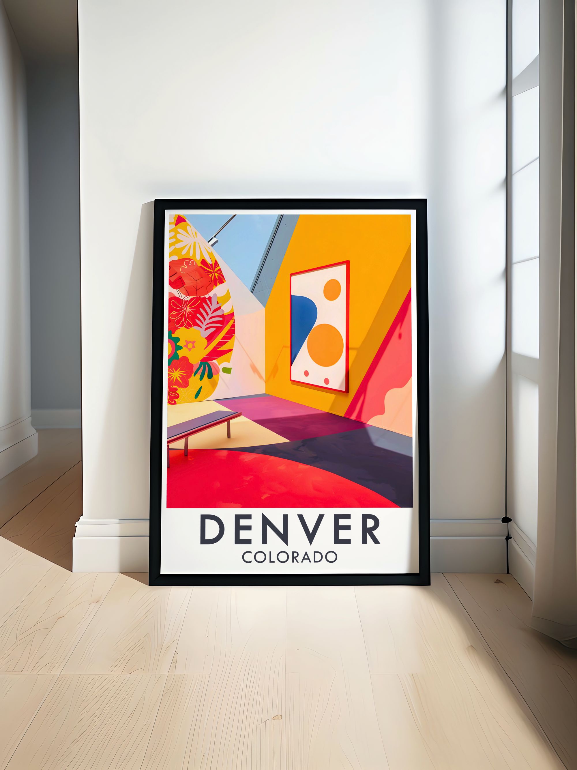 Denver Home Decor  - Denver Art Museum Wall Decor - Colorado Vintage Posters-0