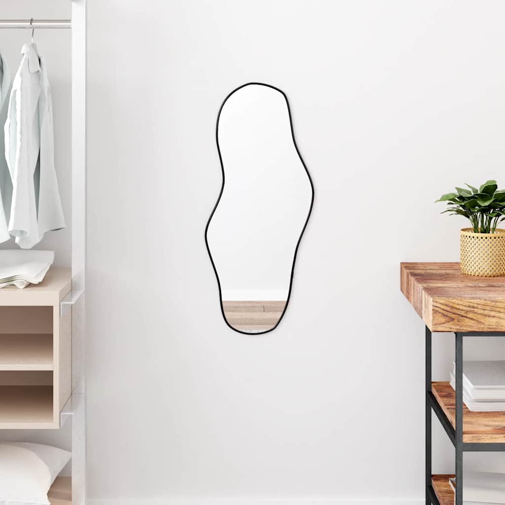 Vidaxl wall mirror 70x30 cm black