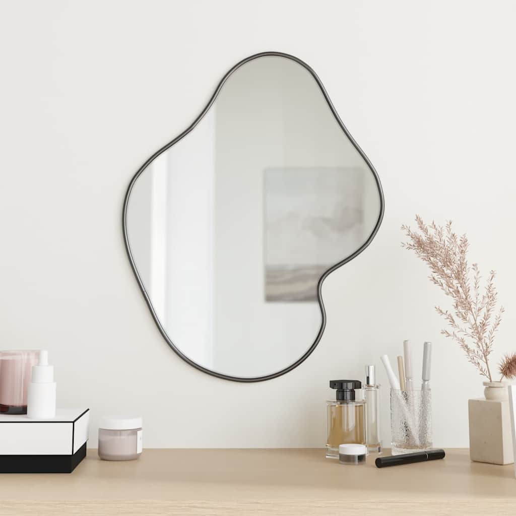 Vidaxl wall mirror 50x40 cm black