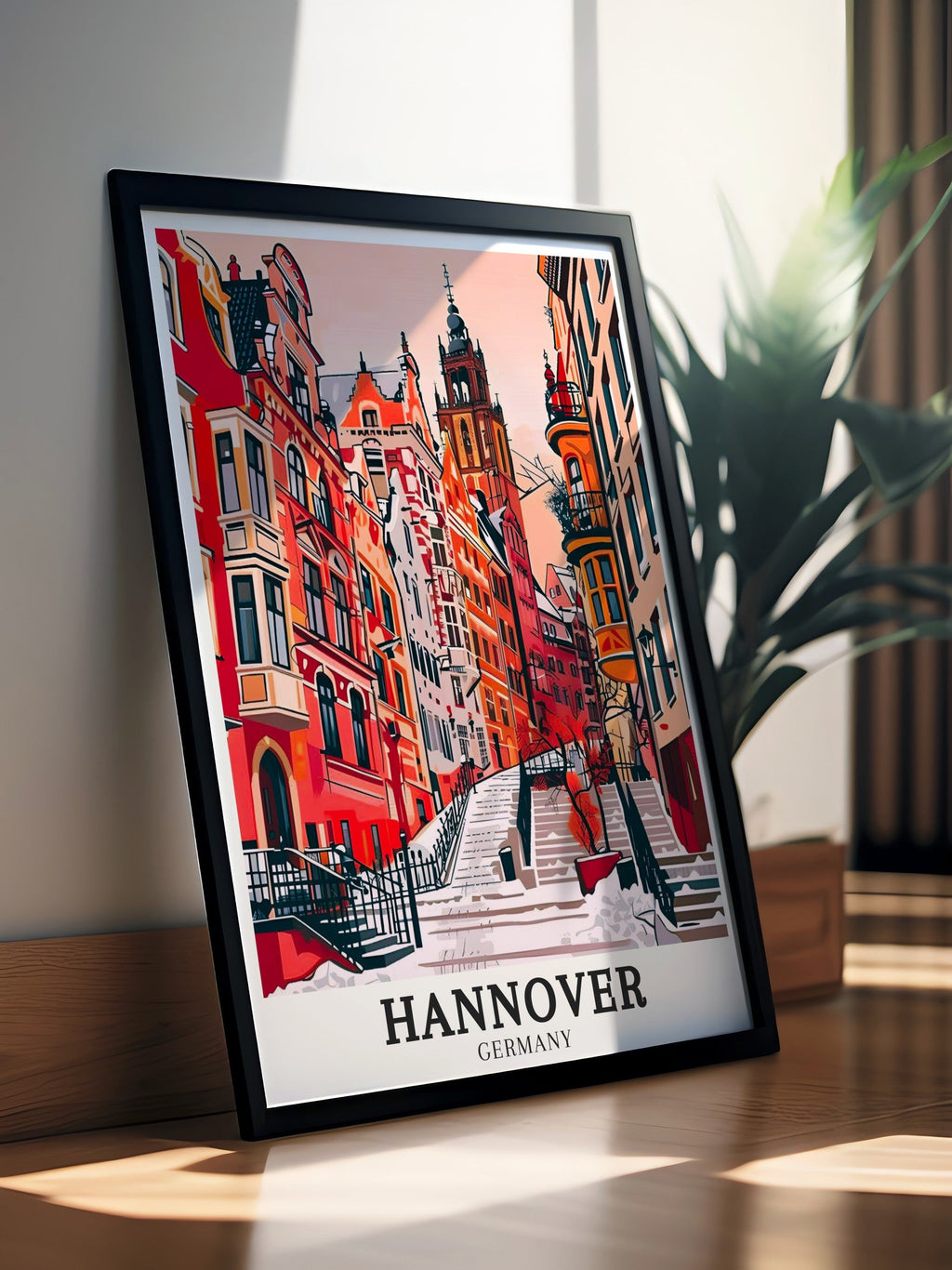 Hannover Print - Old Town Wall Decor - Schmiedestraße Home Decor - Schmiedestraße Wall Print-4