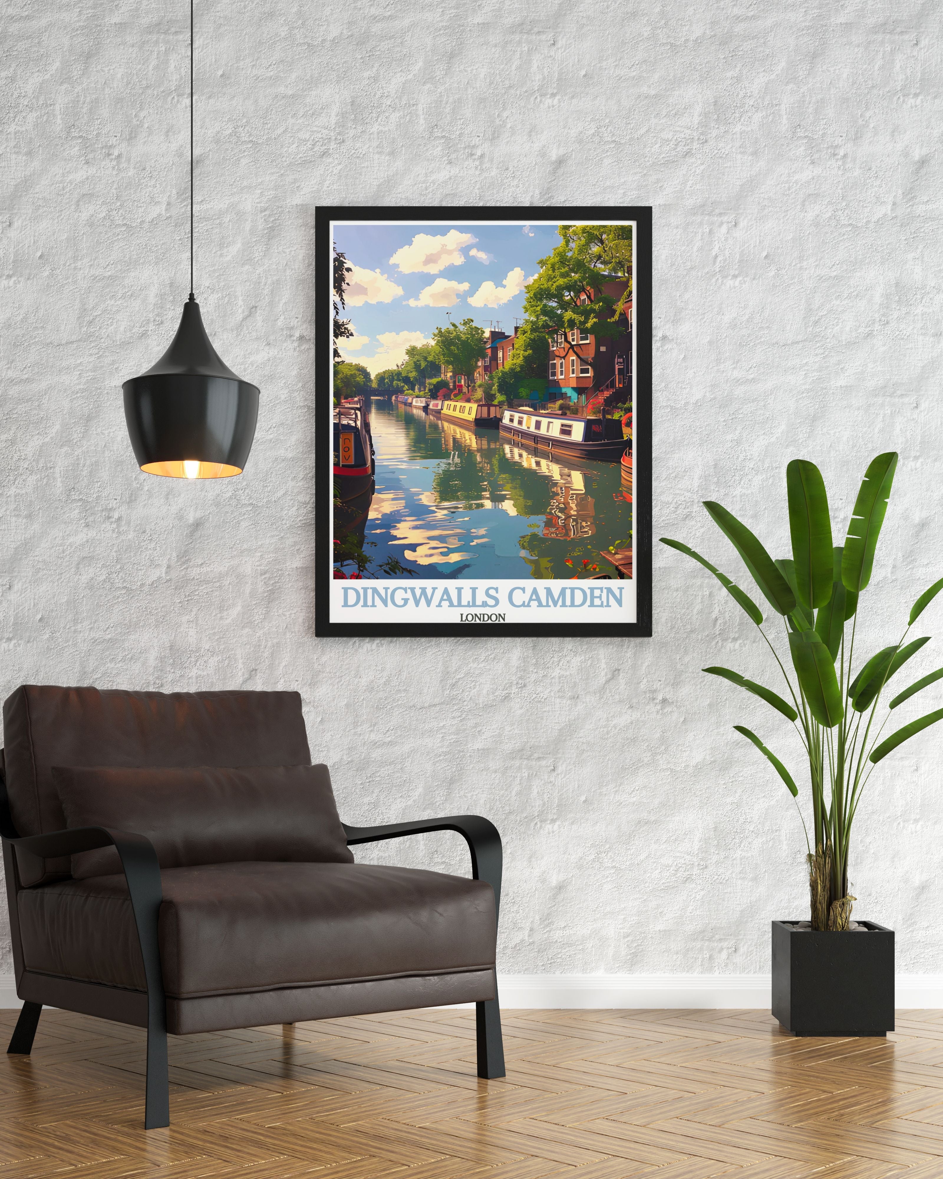 Dingwalls Camden Wall Decor  - Regent's Canal Vintage Posters  -  London Home Decor-2
