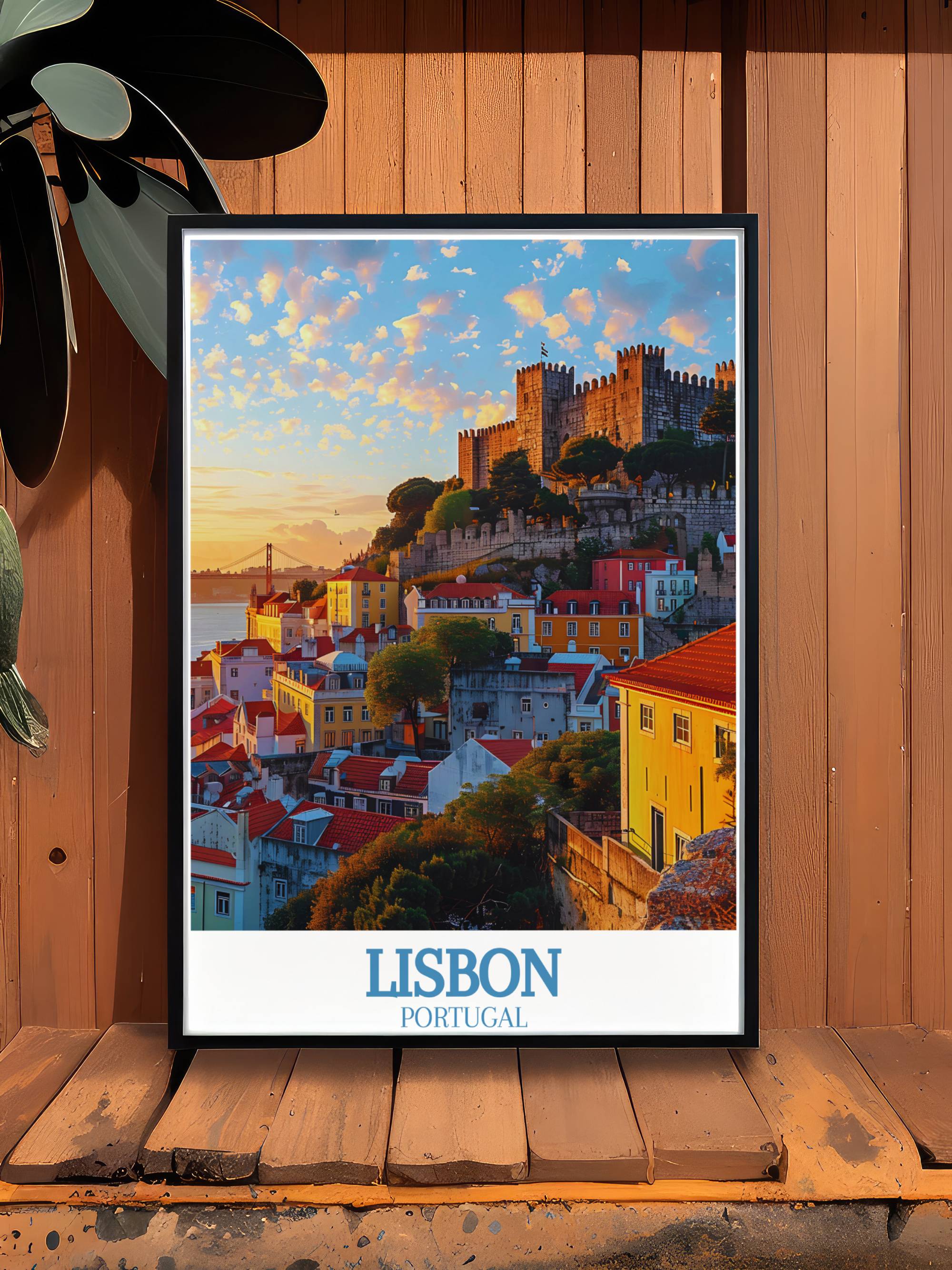 Lisbon Artwork - São Jorge Castle Ideal  Home Decor - Portugal Decor-2