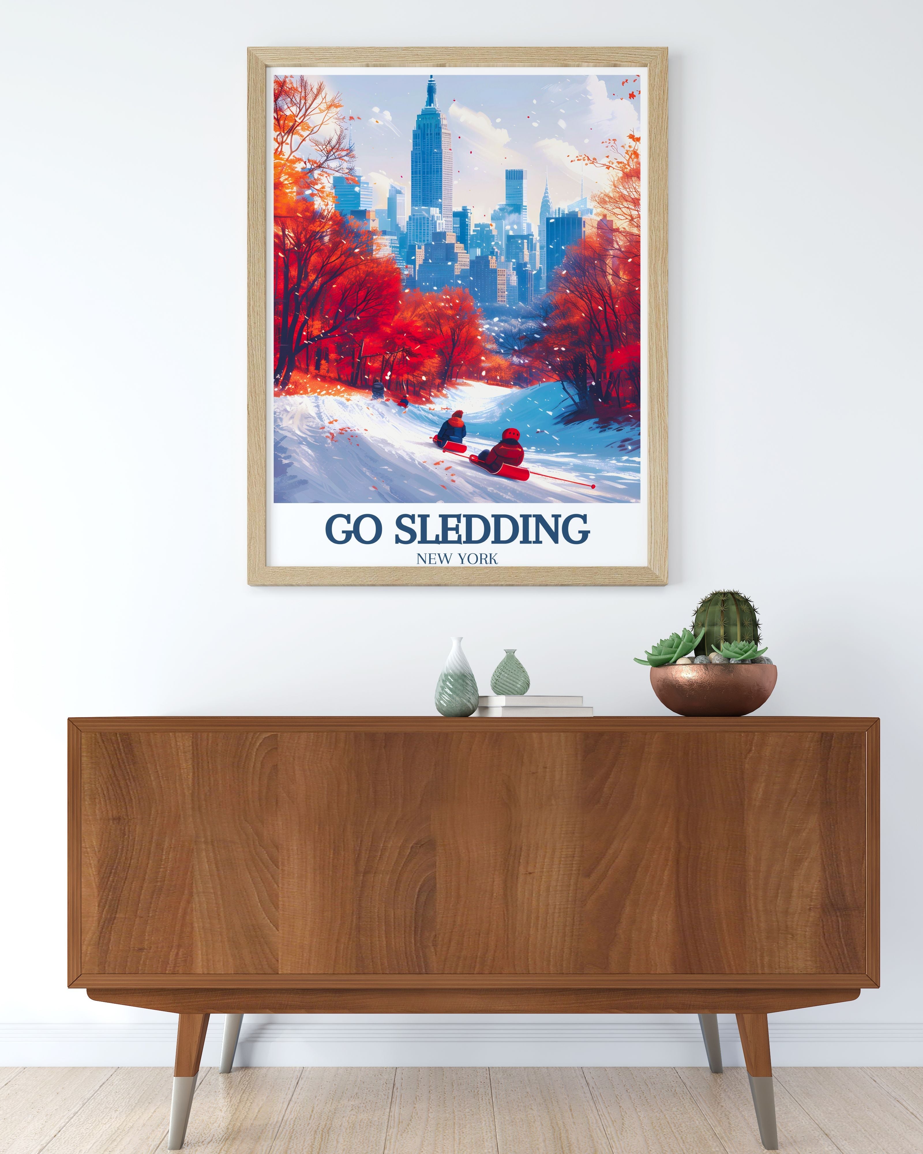 Go Sledding Vintage Posters - Central Park Home Decor - New York Wall Decor-2