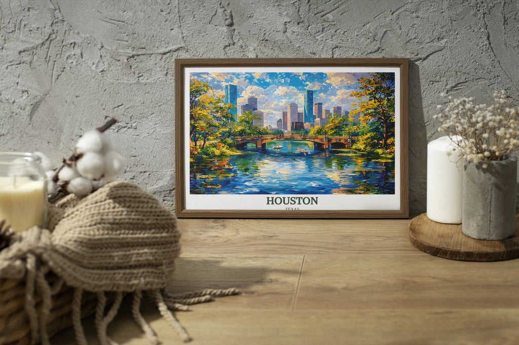 Houston Travel Poster - Texas Wall Art for Home Decor - Houston Wall Decor-2