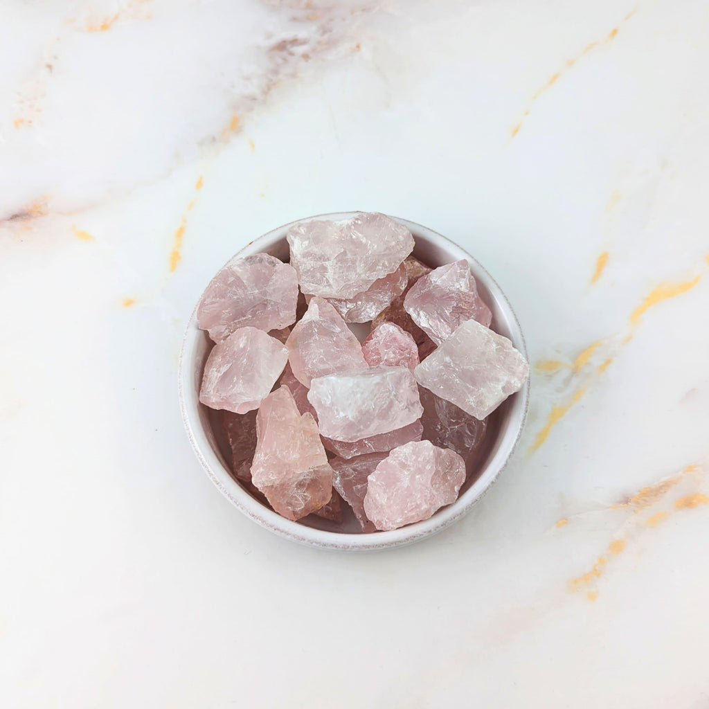 Pierre brute en Quartz Rose