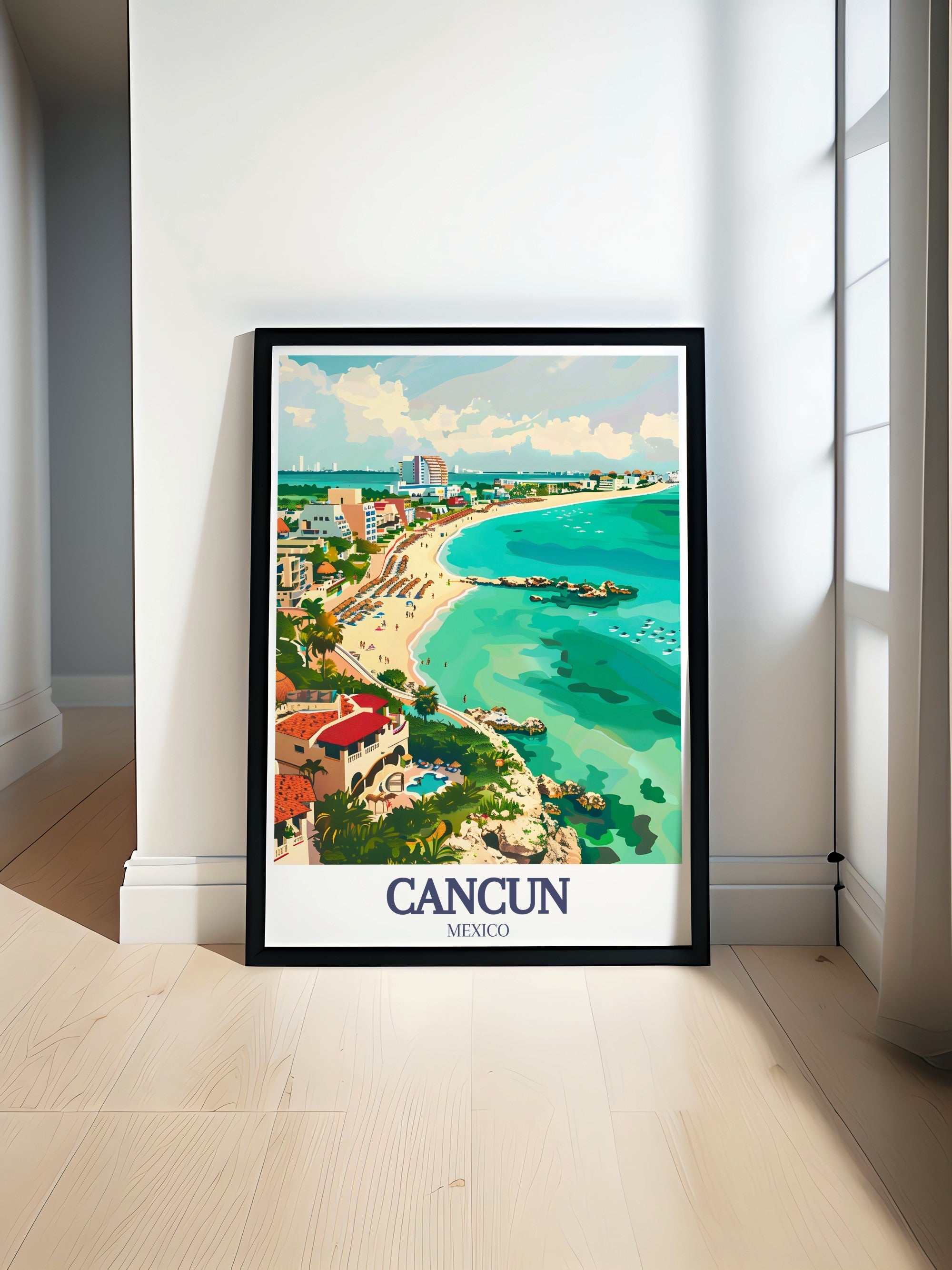 Cancun Art - Isla Mujeres and Mia Reef  Home Decor - Mexico   Decor-0