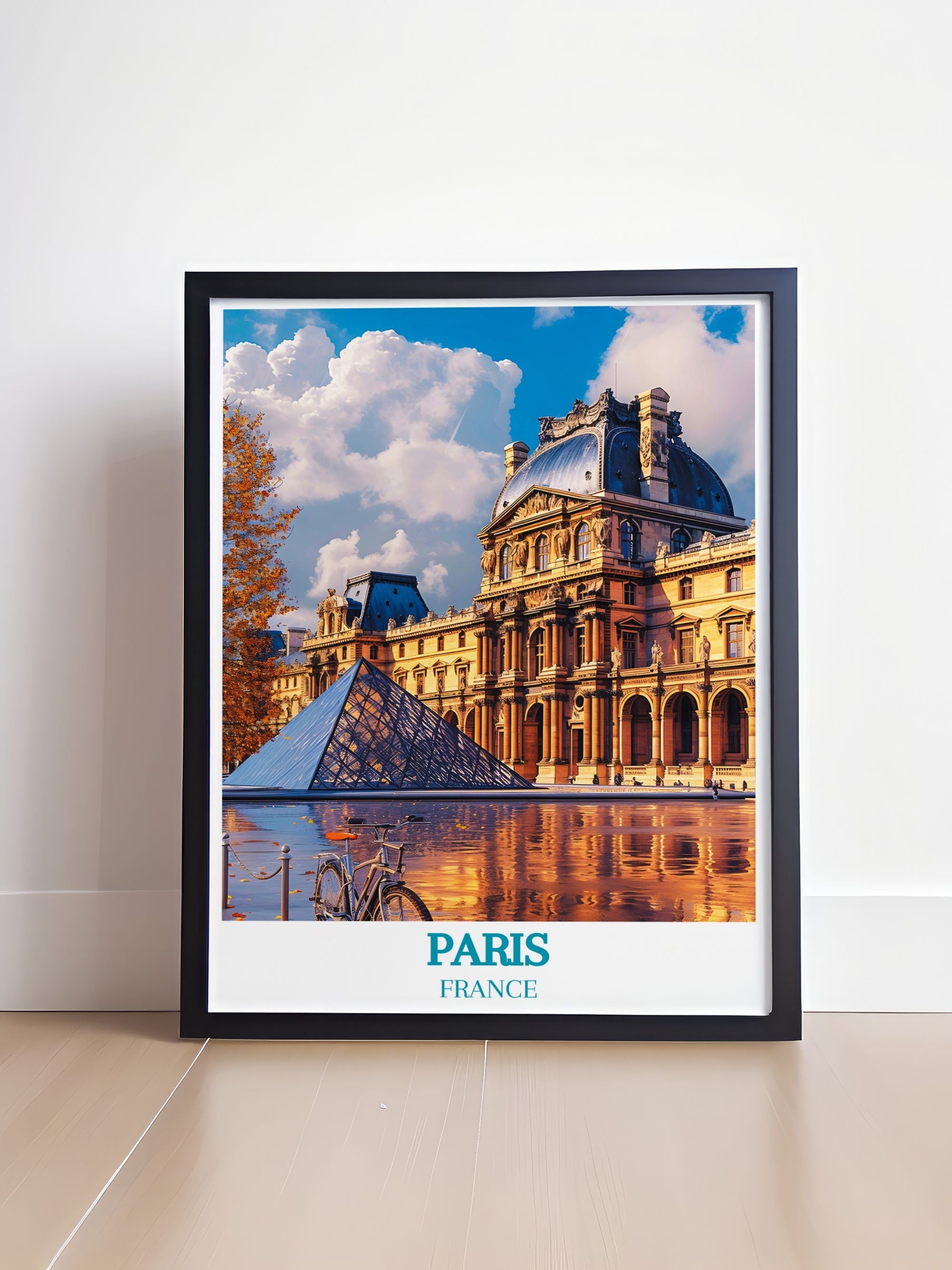 Paris Travel Posters - Louvre Museum  Home Decor - France   Wall Decor-2