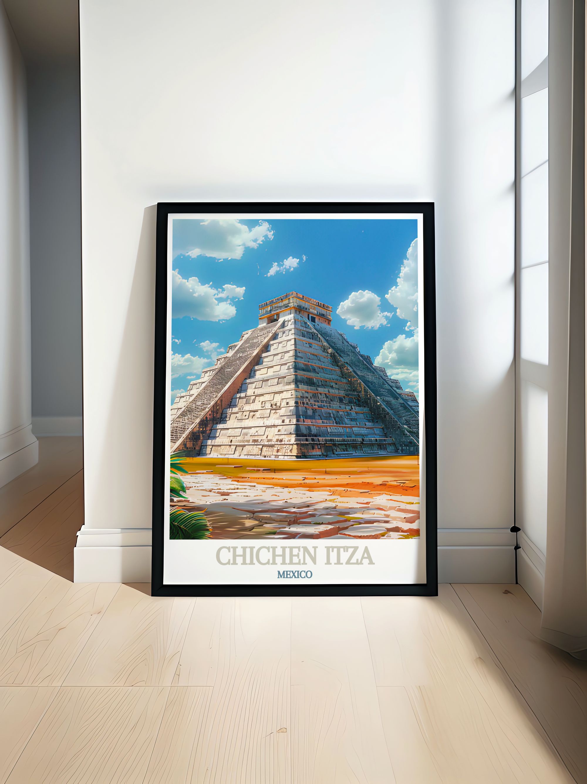 Chichen Itza  Art Prints - El Castillo Home Decor - Mexico Wall Decor-0