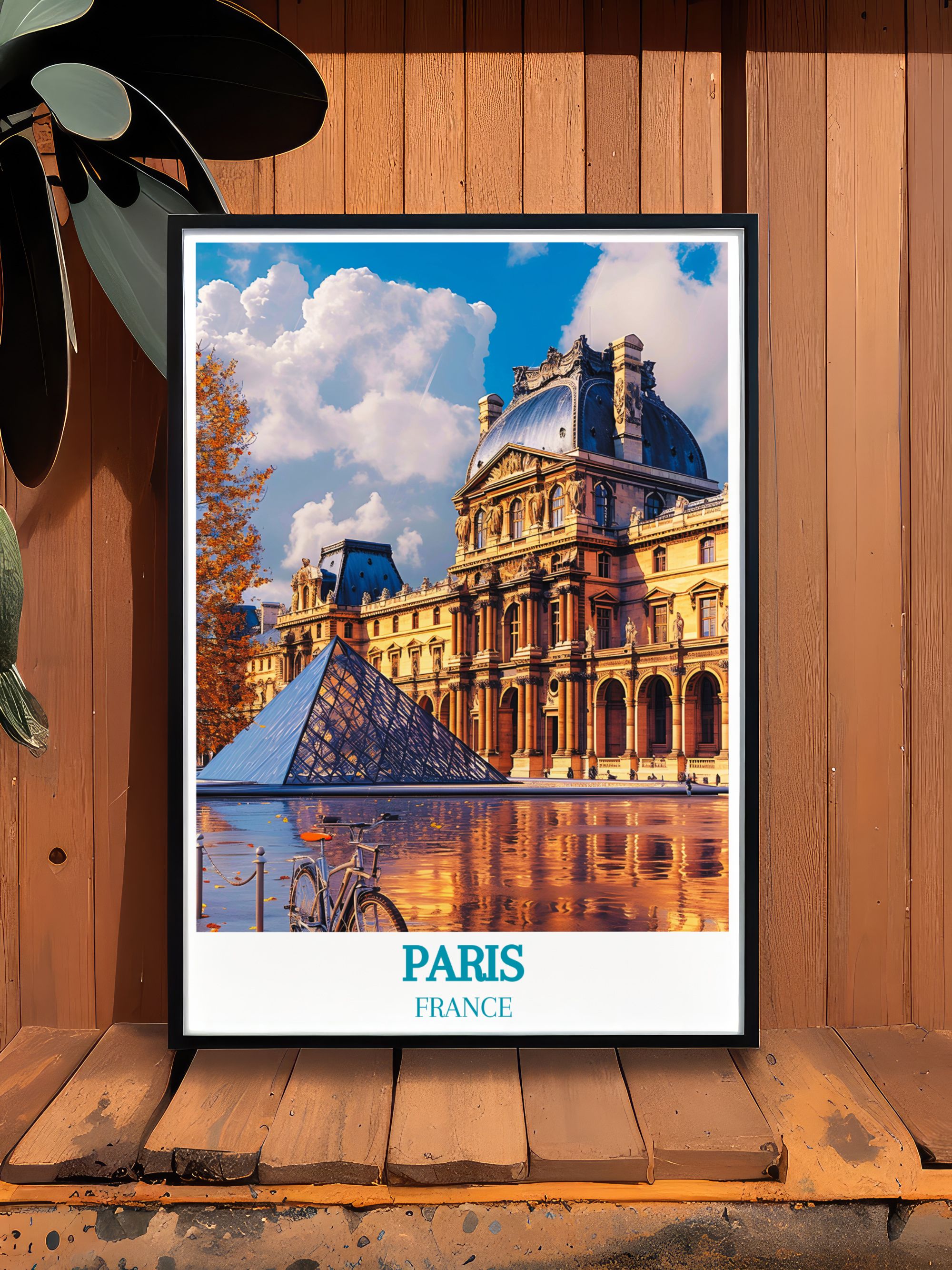 Paris Travel Posters - Louvre Museum  Home Decor - France   Wall Decor-1
