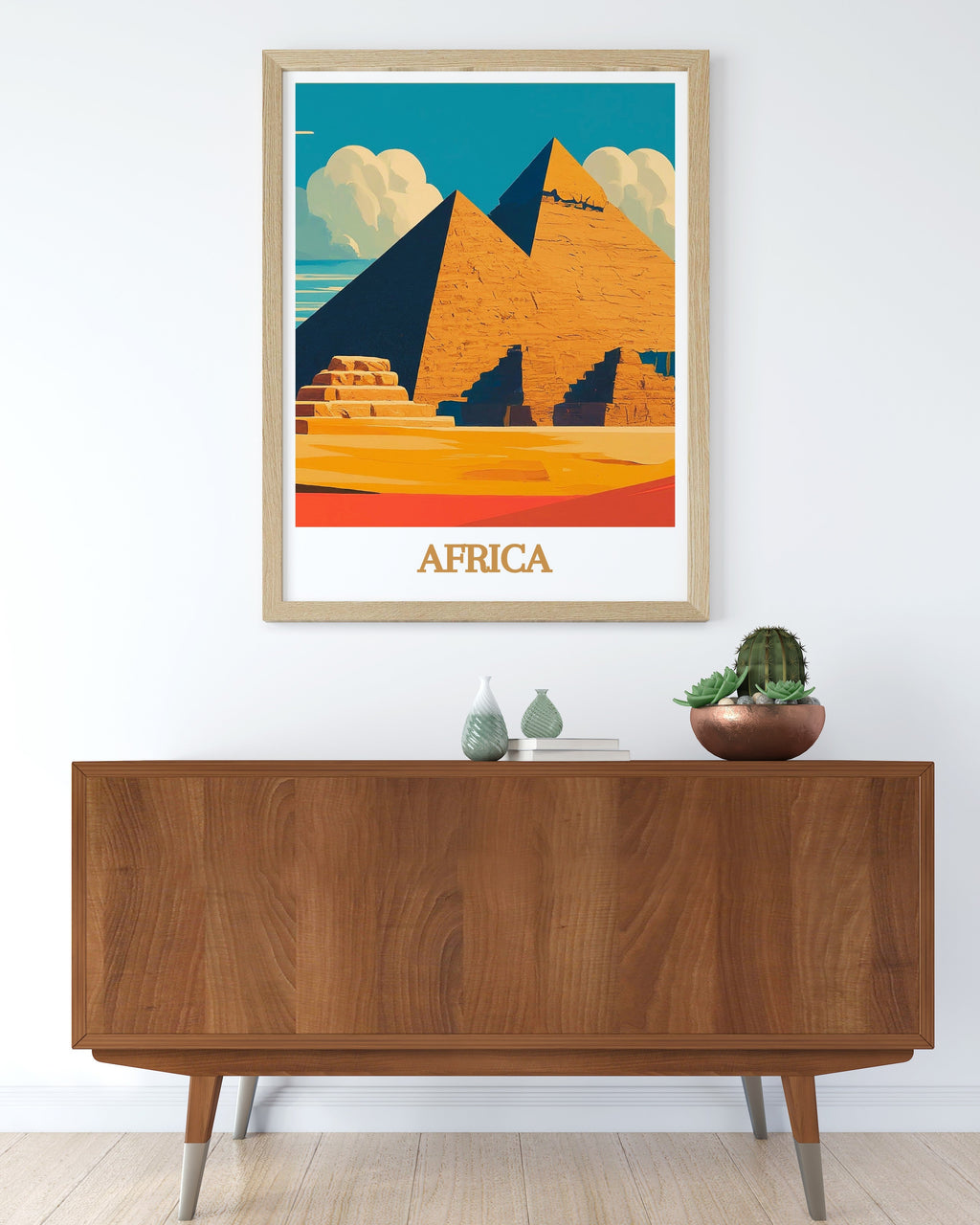 Africa  Artwork - Pyramids of Giza  Living Room Decor - Africa Ideal Home Decor-4