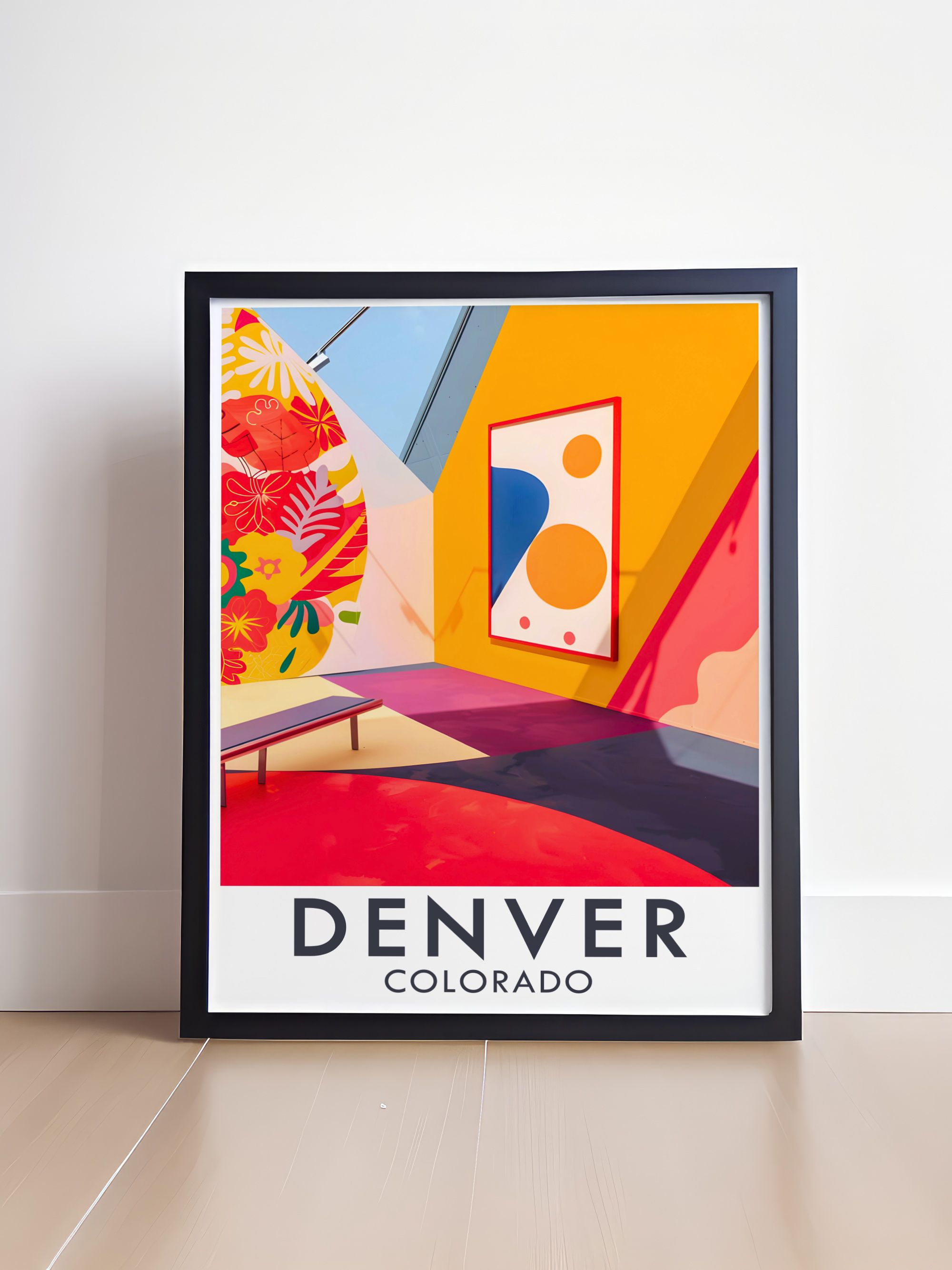 Denver Home Decor  - Denver Art Museum Wall Decor - Colorado Vintage Posters-1