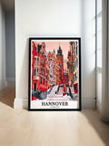 Hannover Print - Old Town Wall Decor - Schmiedestraße Home Decor - Schmiedestraße Wall Print-0