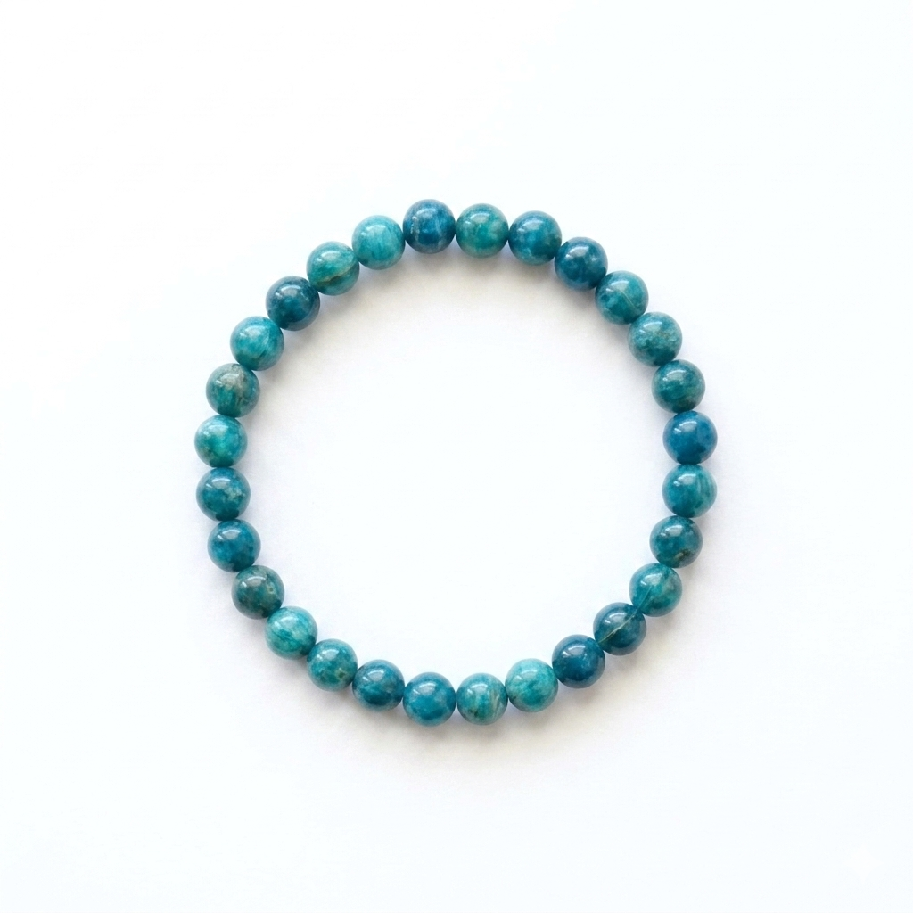 Bracelet en Apatite bleue