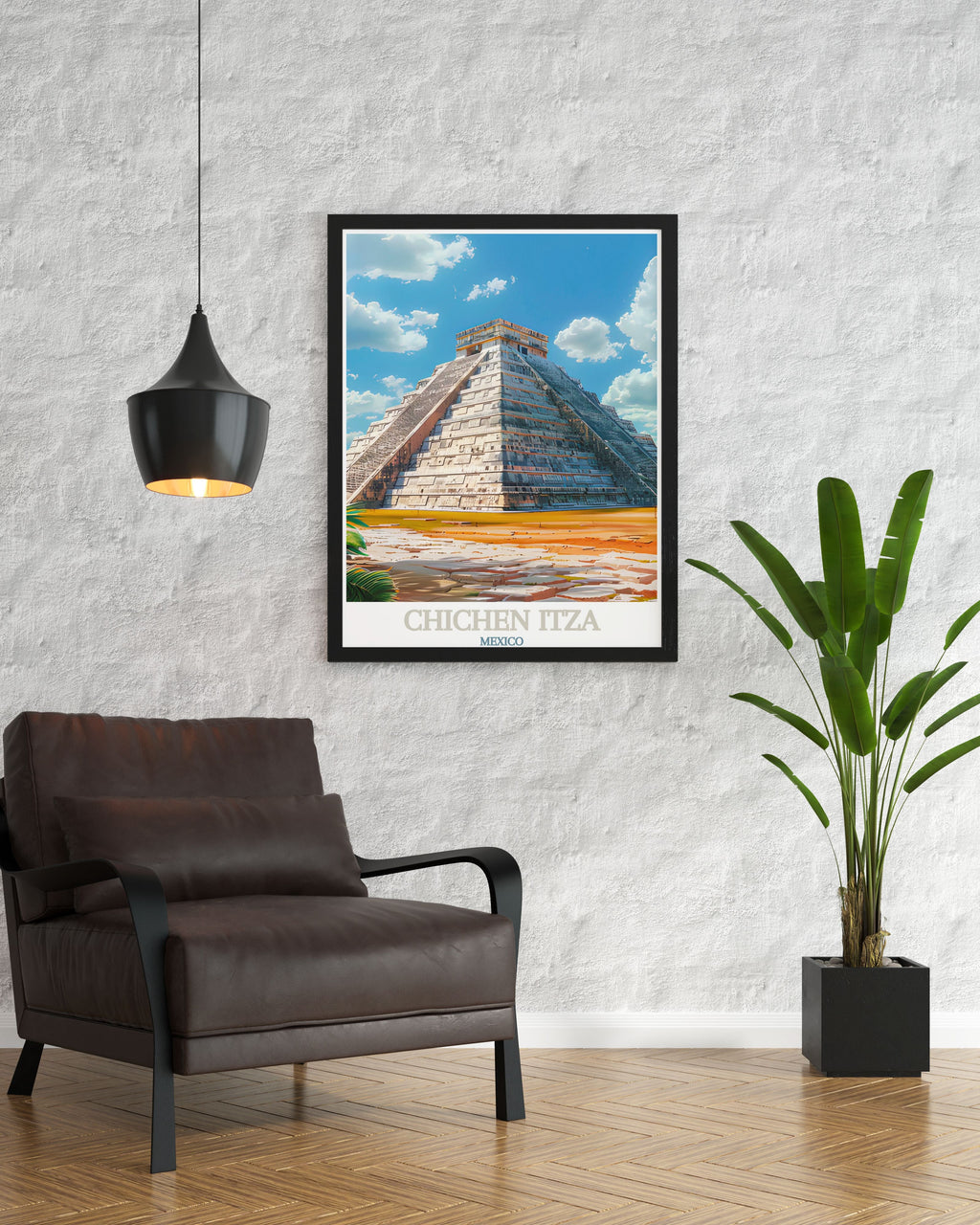 Chichen Itza  Art Prints - El Castillo Home Decor - Mexico Wall Decor-1
