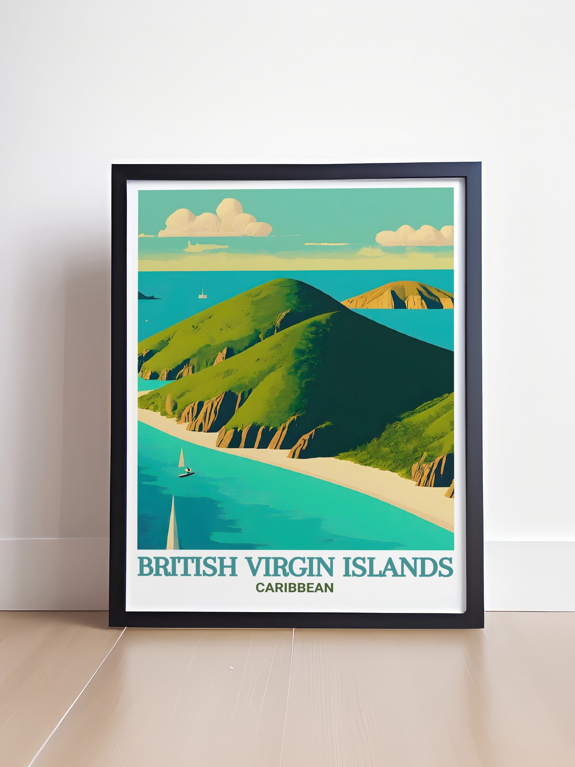 British Virgin Islands  Art - Norman Island  Home Decor - Caribbean  Living Room Decor-1