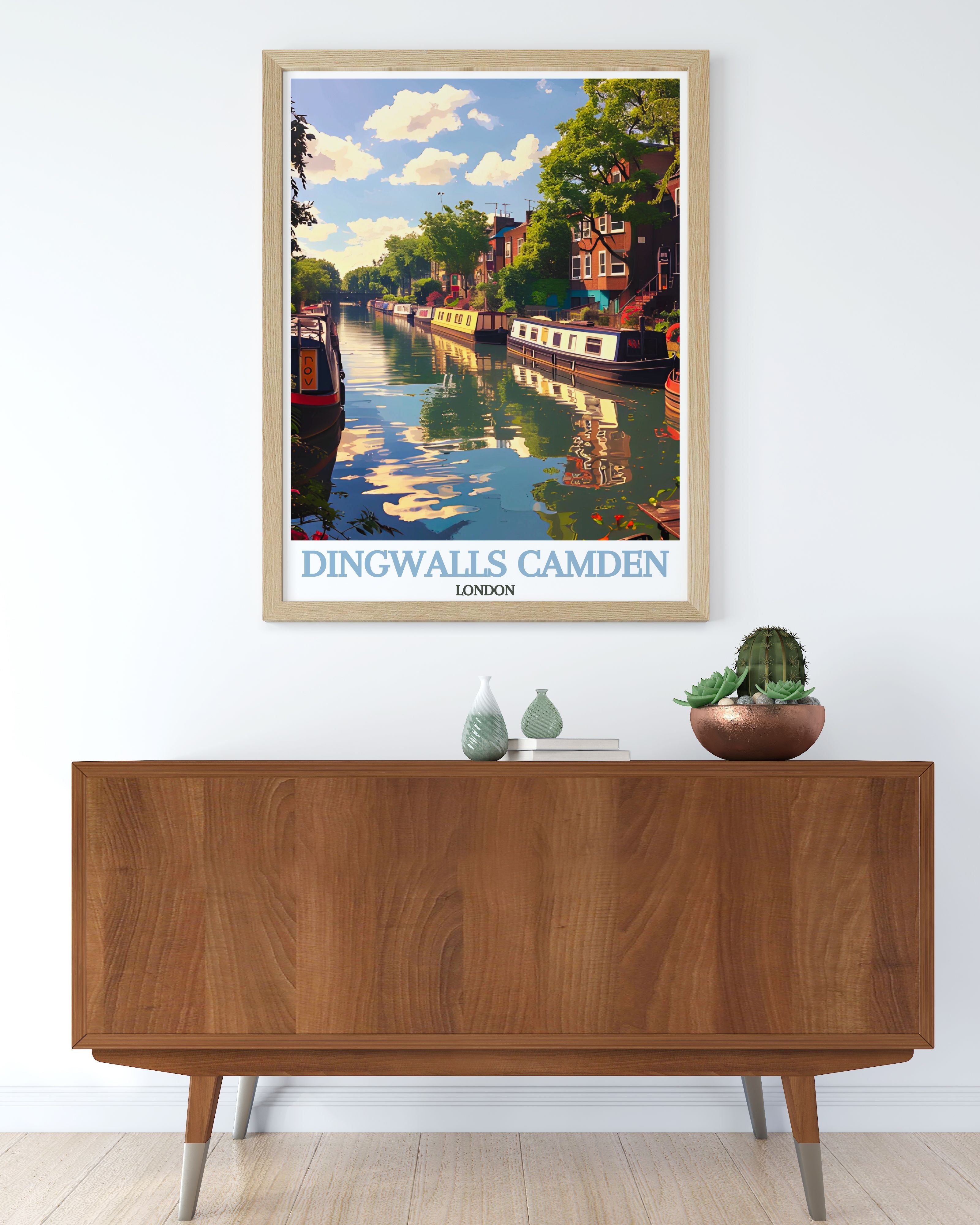 Dingwalls Camden Wall Decor  - Regent's Canal Vintage Posters  -  London Home Decor-3