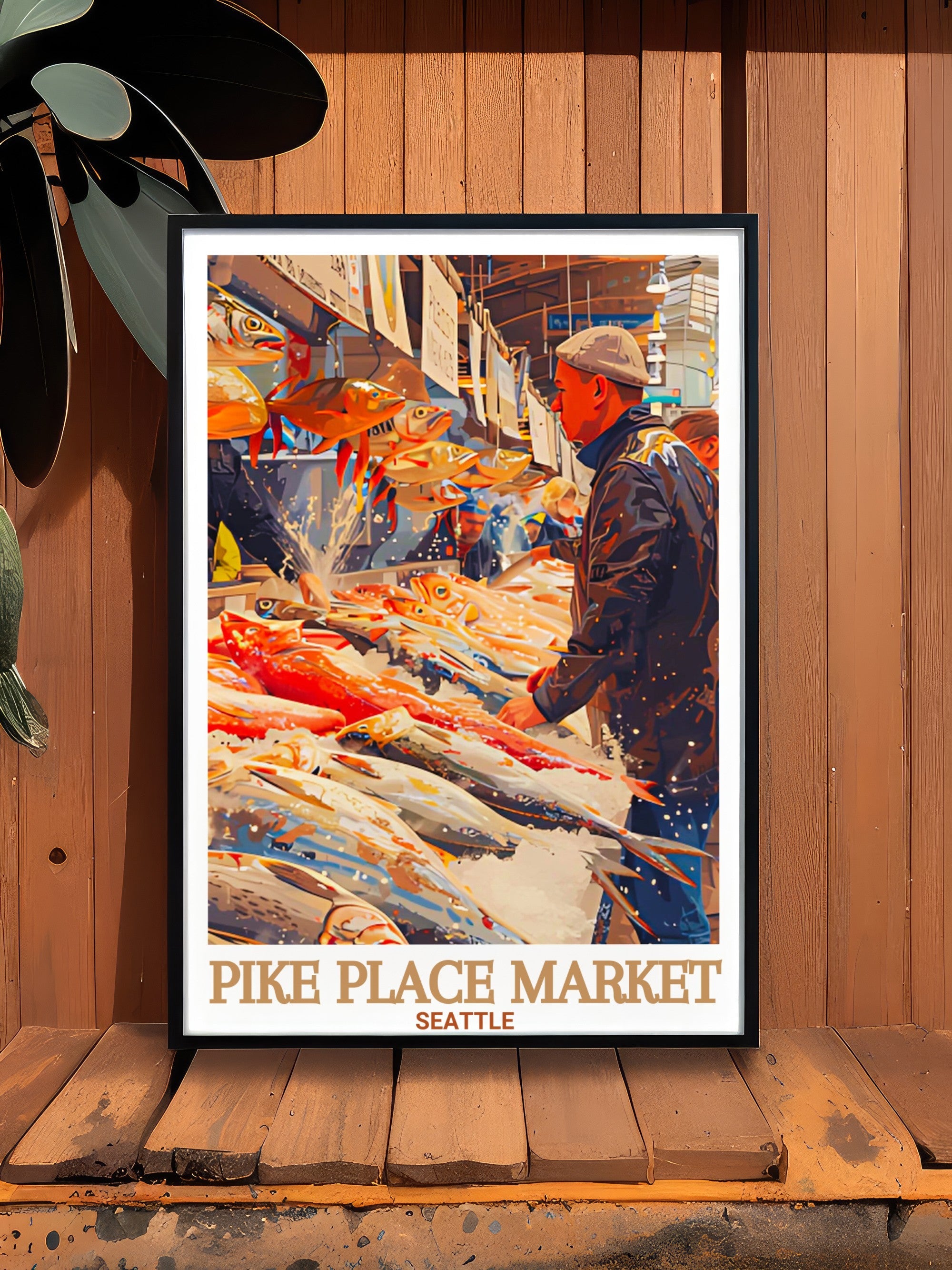 Pike Place Market  Posters - Pike Place Fish Market  Home Decor - Seattle  Decor-3