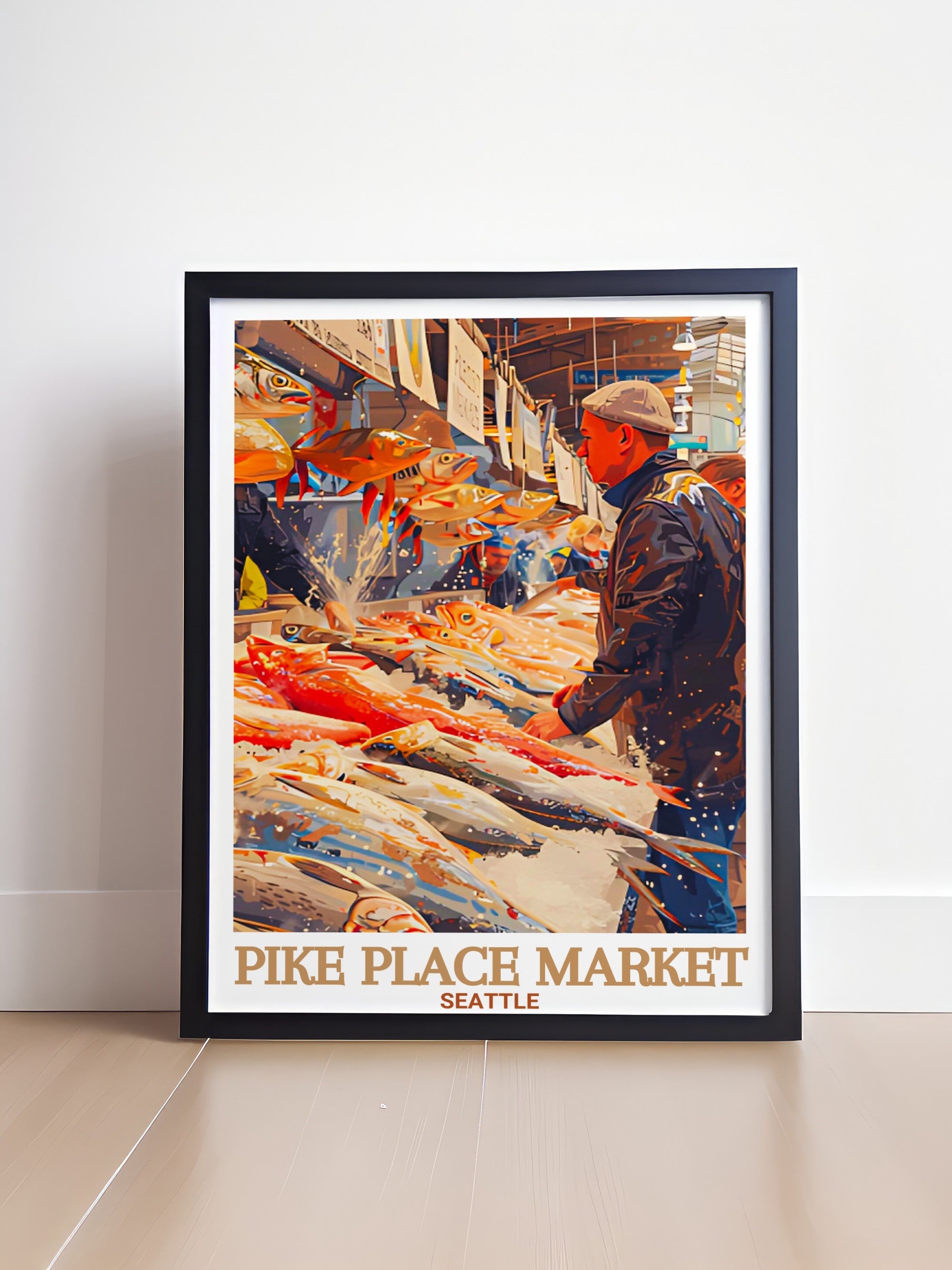 Pike Place Market  Posters - Pike Place Fish Market  Home Decor - Seattle  Decor-4