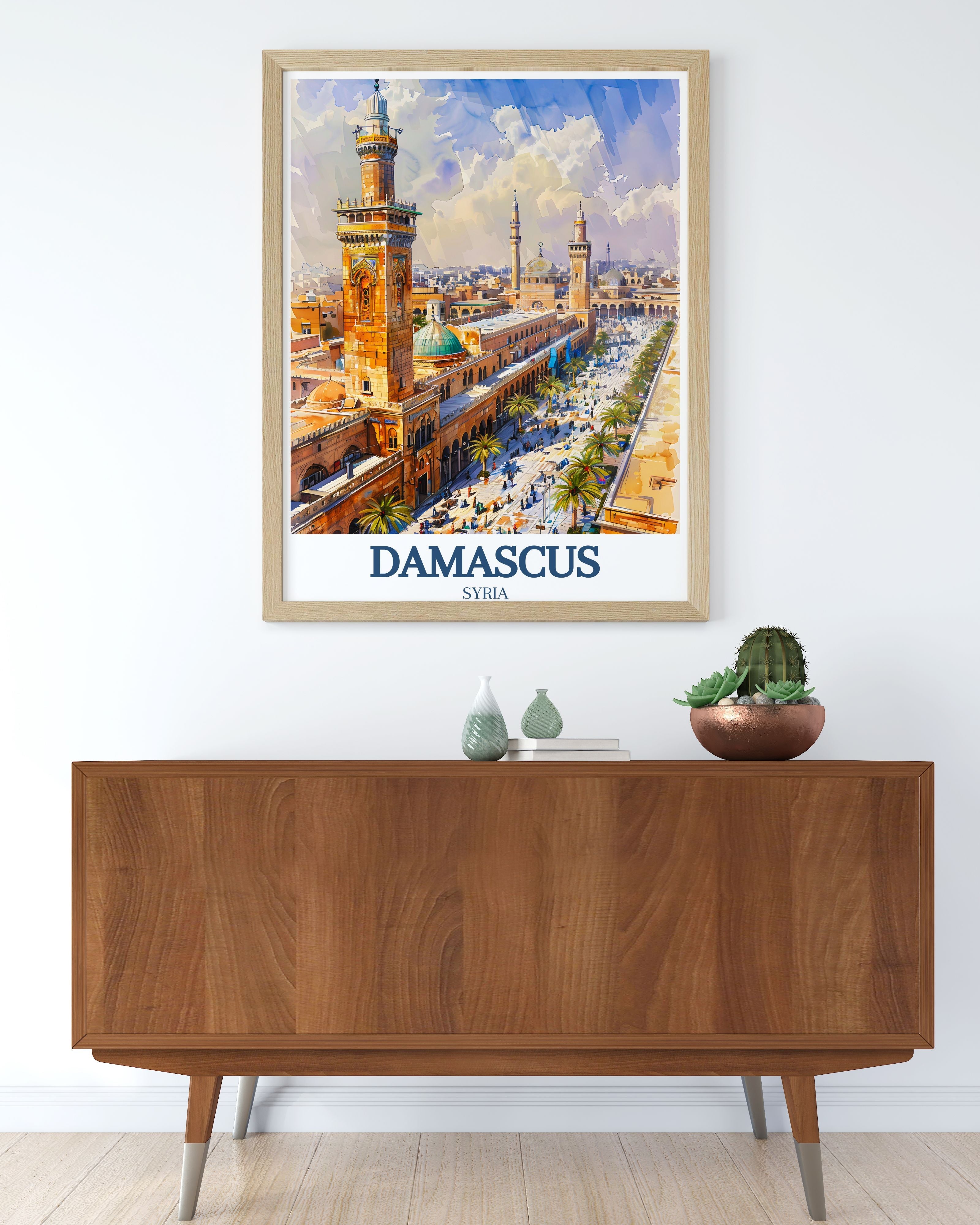 Damascus Home Decor - Umayyad Mosque Wall Decor - Straight Street Travel Posters-4