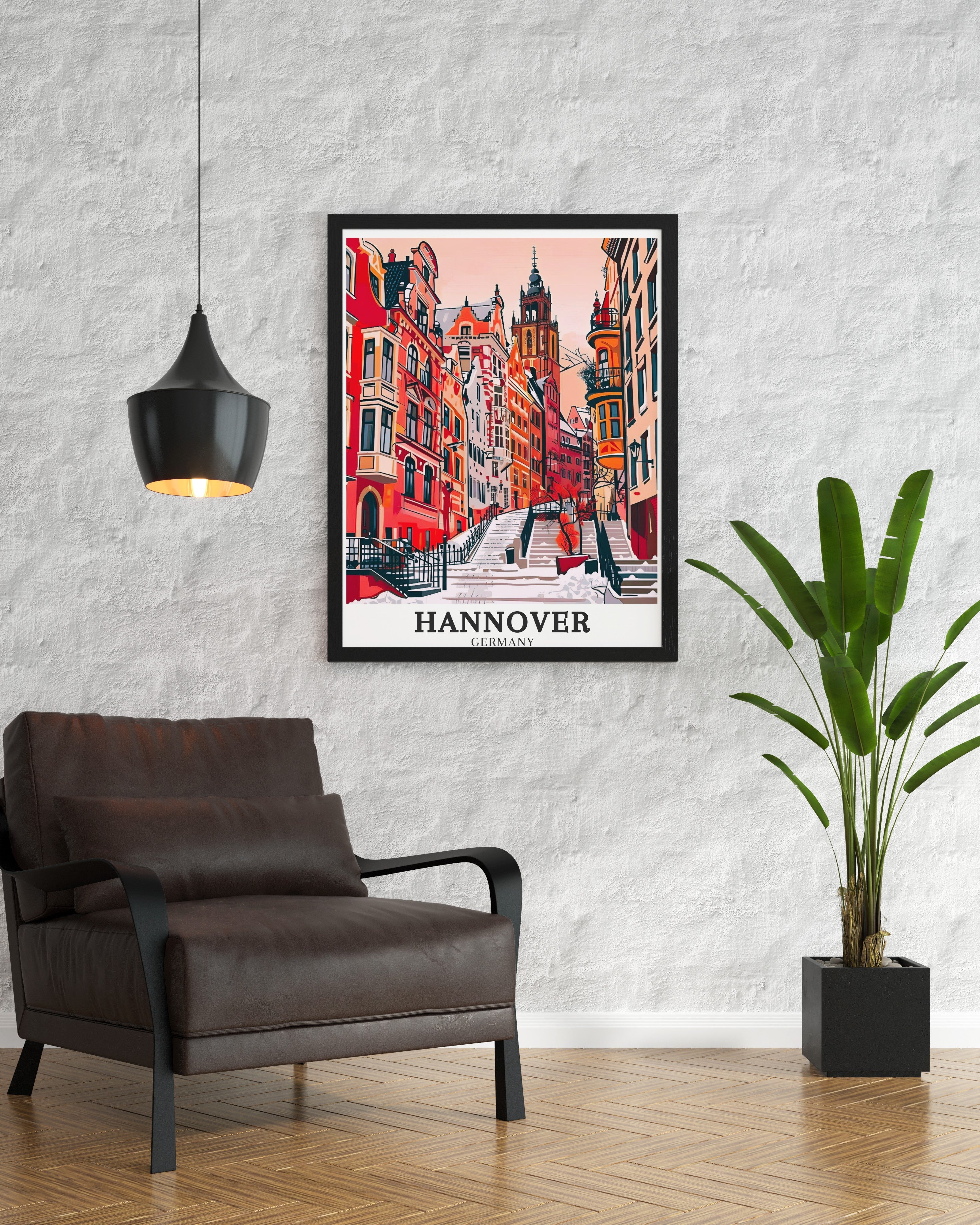 Hannover Print - Old Town Wall Decor - Schmiedestraße Home Decor - Schmiedestraße Wall Print-3