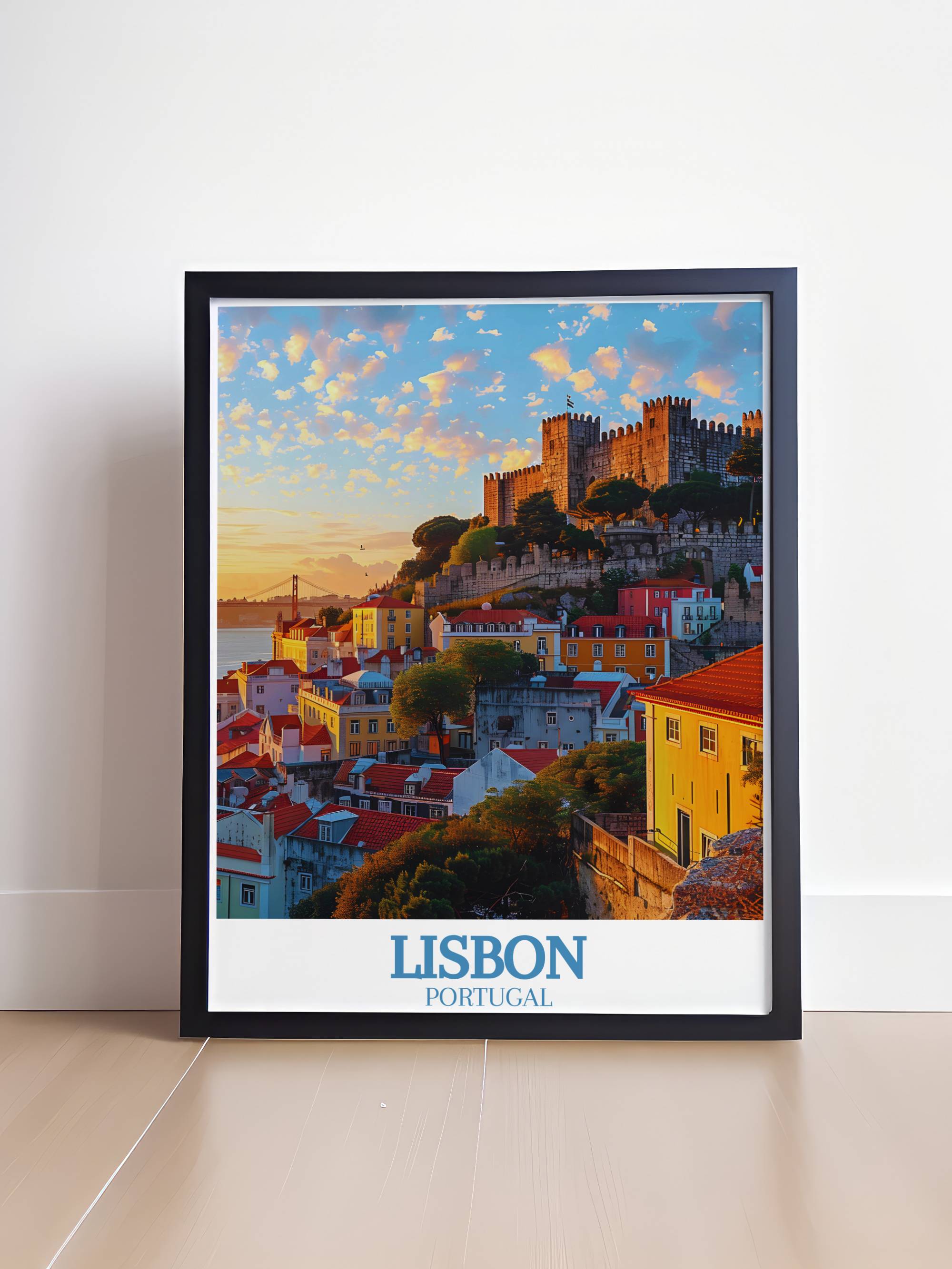 Lisbon Artwork - São Jorge Castle Ideal  Home Decor - Portugal Decor-1