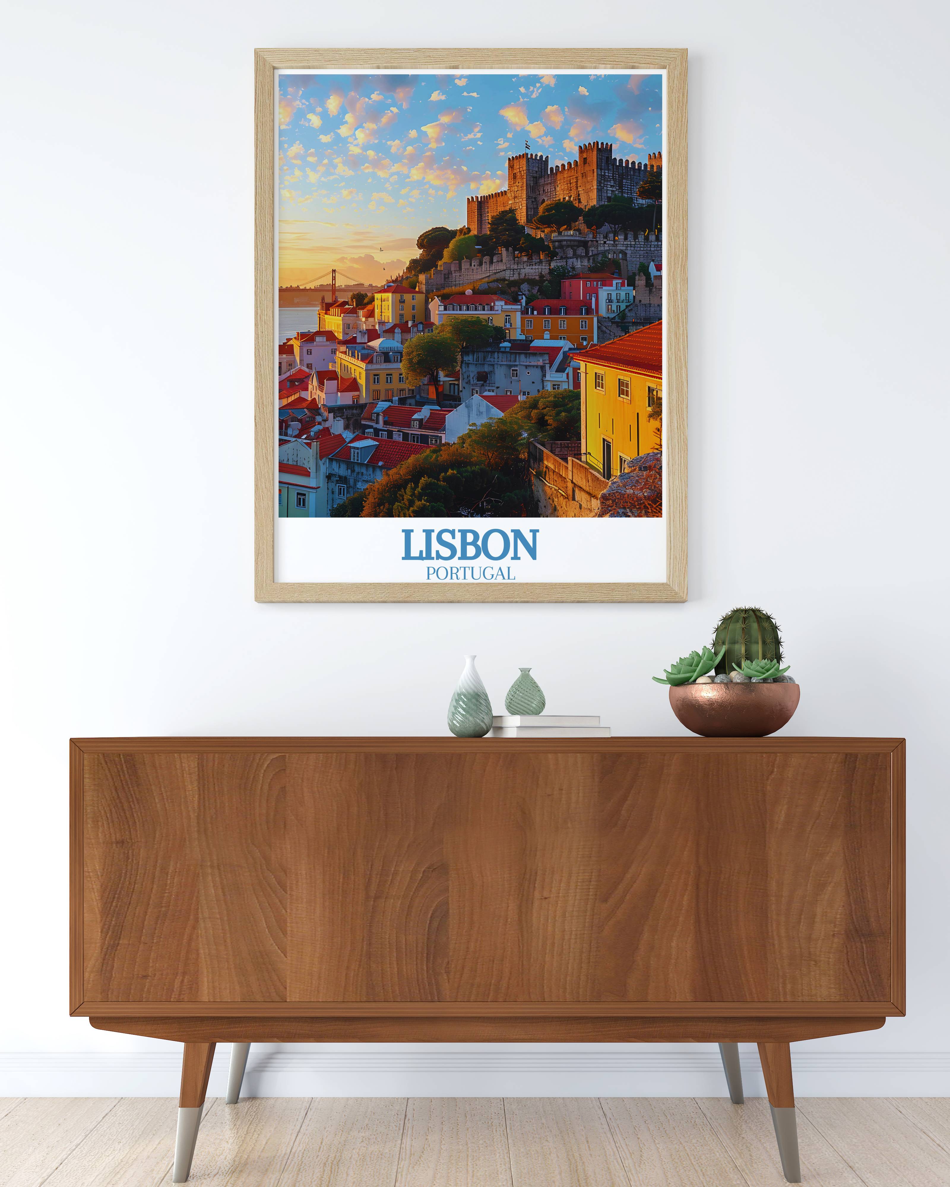 Lisbon Artwork - São Jorge Castle Ideal  Home Decor - Portugal Decor-3