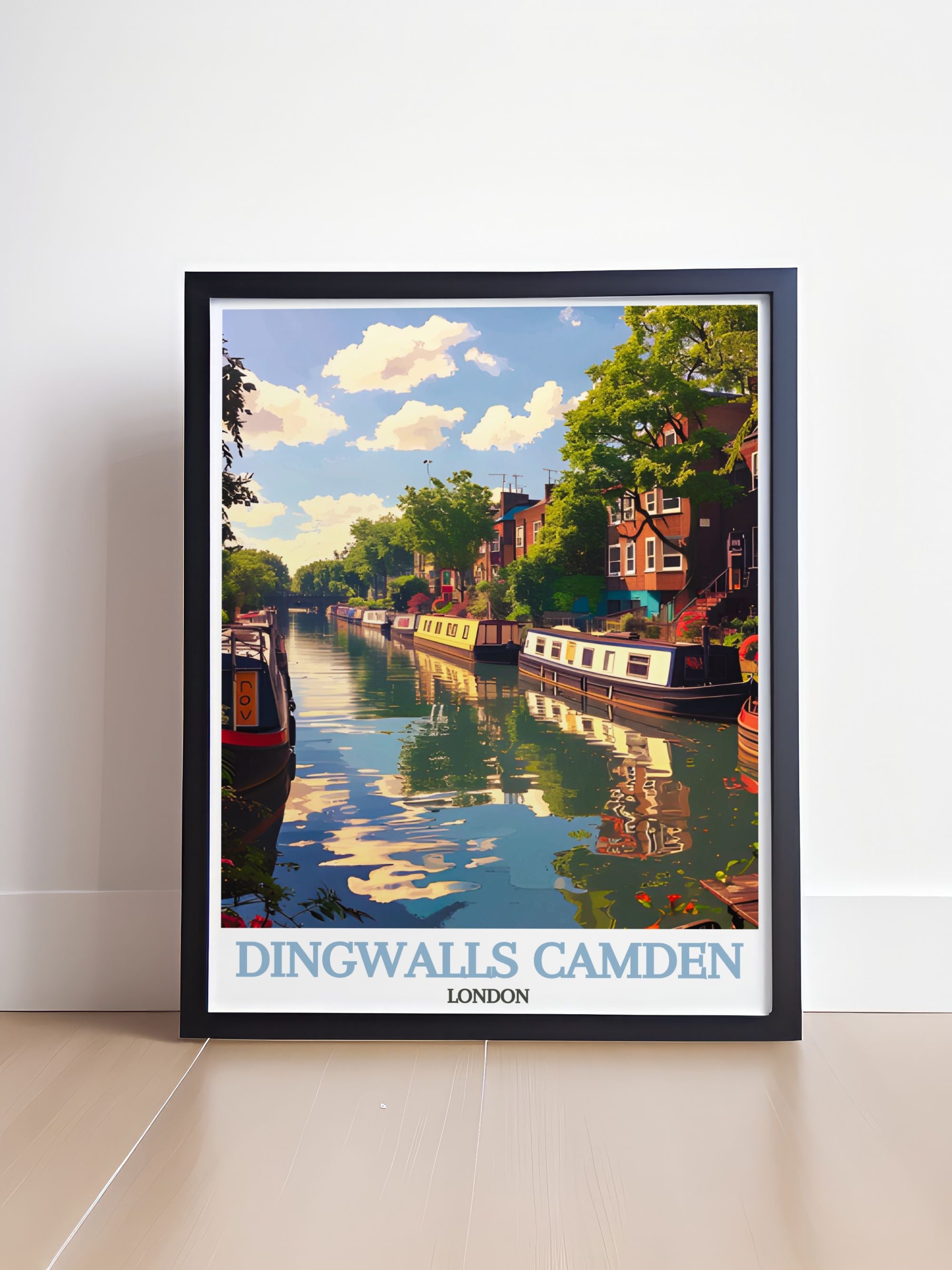 Dingwalls Camden Wall Decor  - Regent's Canal Vintage Posters  -  London Home Decor-1