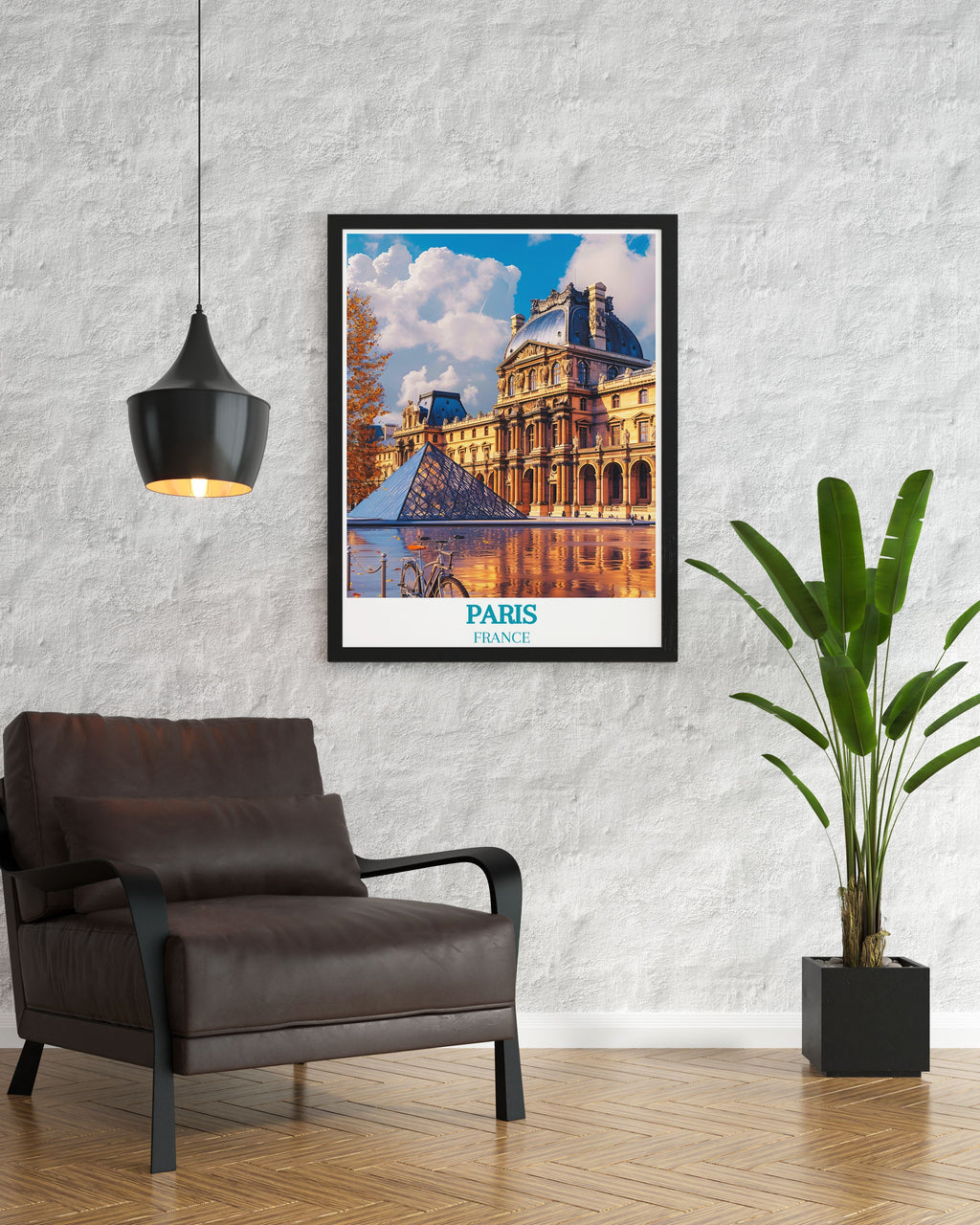 Paris Travel Posters - Louvre Museum  Home Decor - France   Wall Decor-3