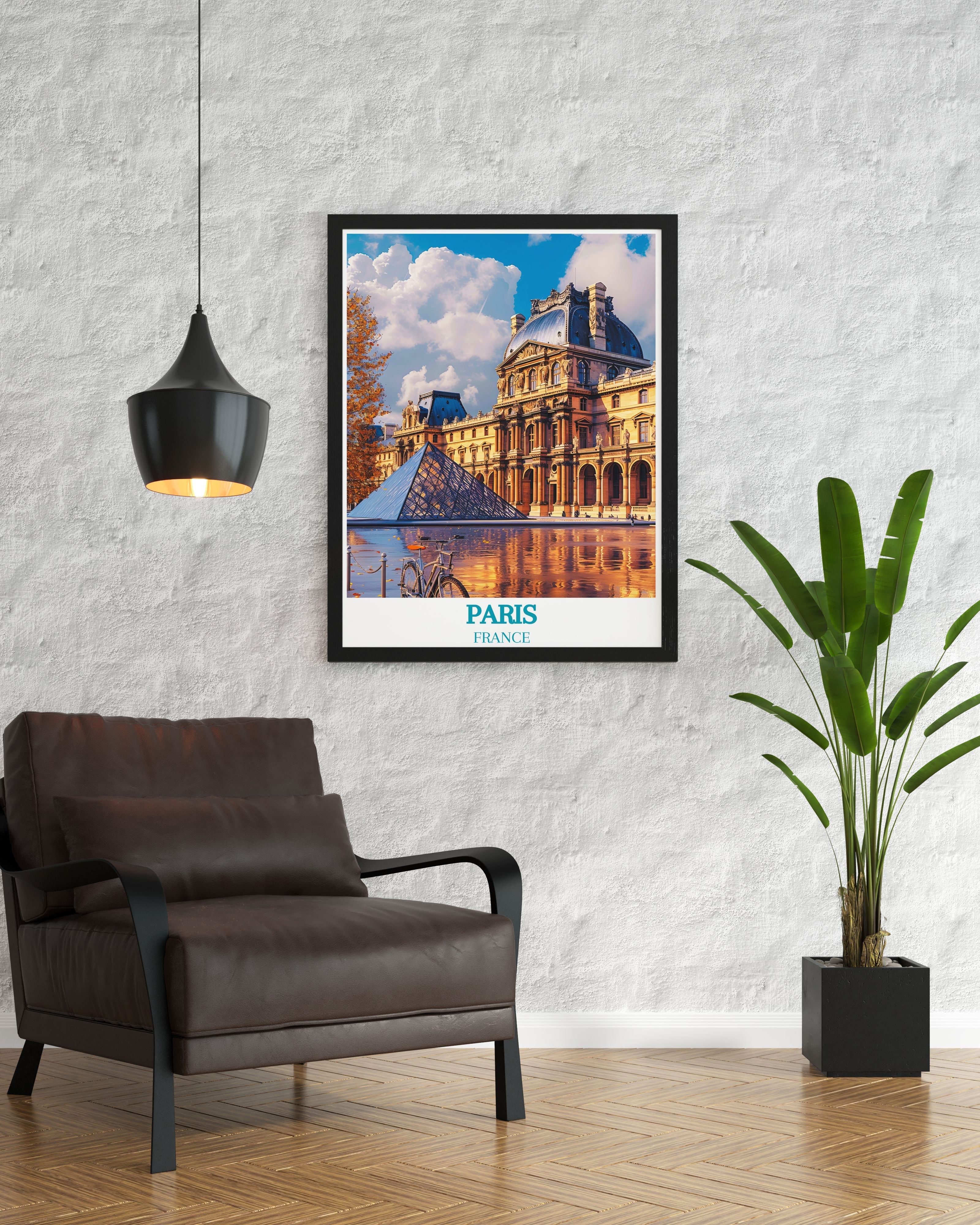 Paris Travel Posters - Louvre Museum  Home Decor - France   Wall Decor-3