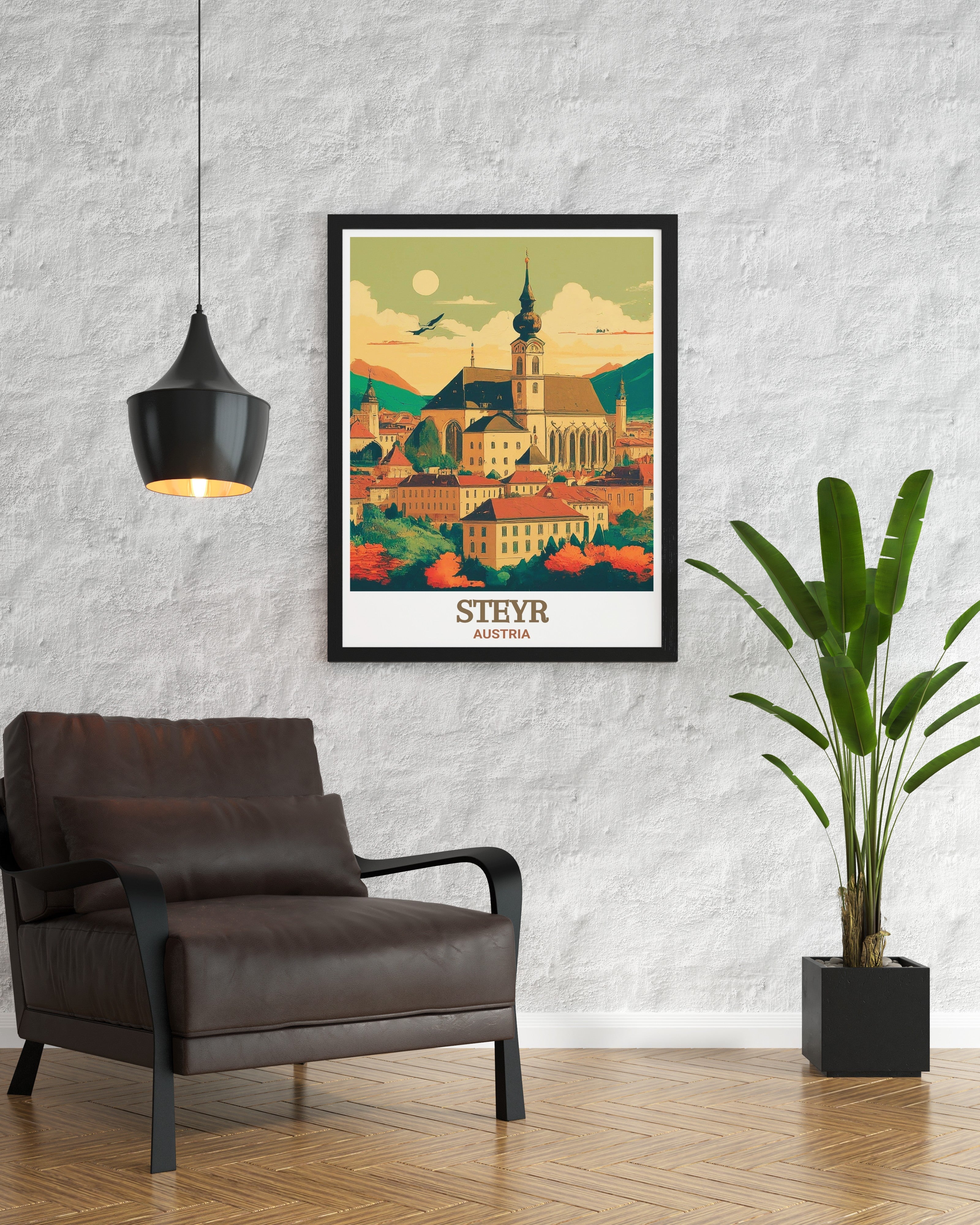 Steyr Travel Print - Stadtpfarrkirche Wall Decor - Austria Home Decor - Austria Wall Print-2
